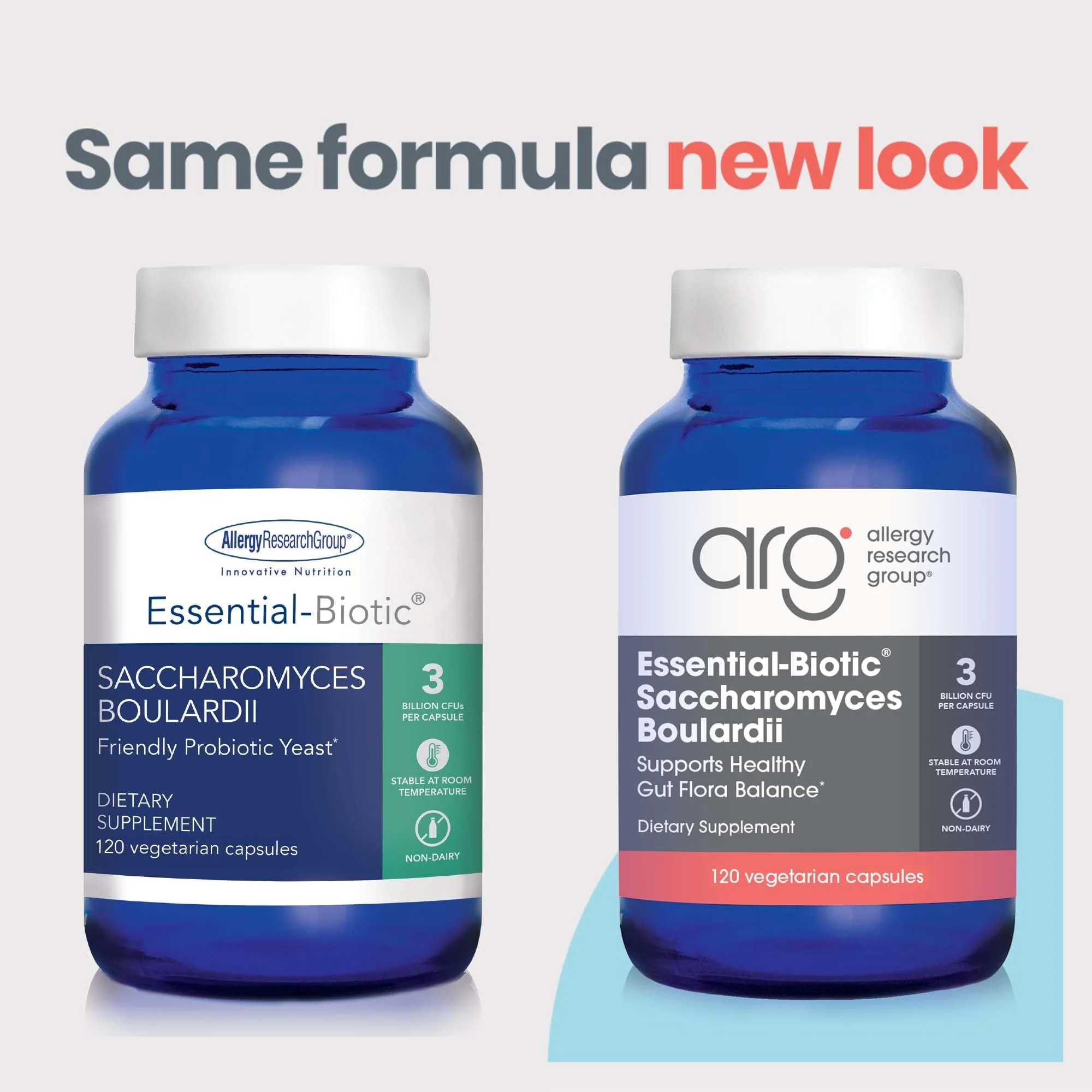 Allergy Research Group Essential-Biotic Saccharomyces boulardii 450mg Probiotic - 120 Count - Image 4
