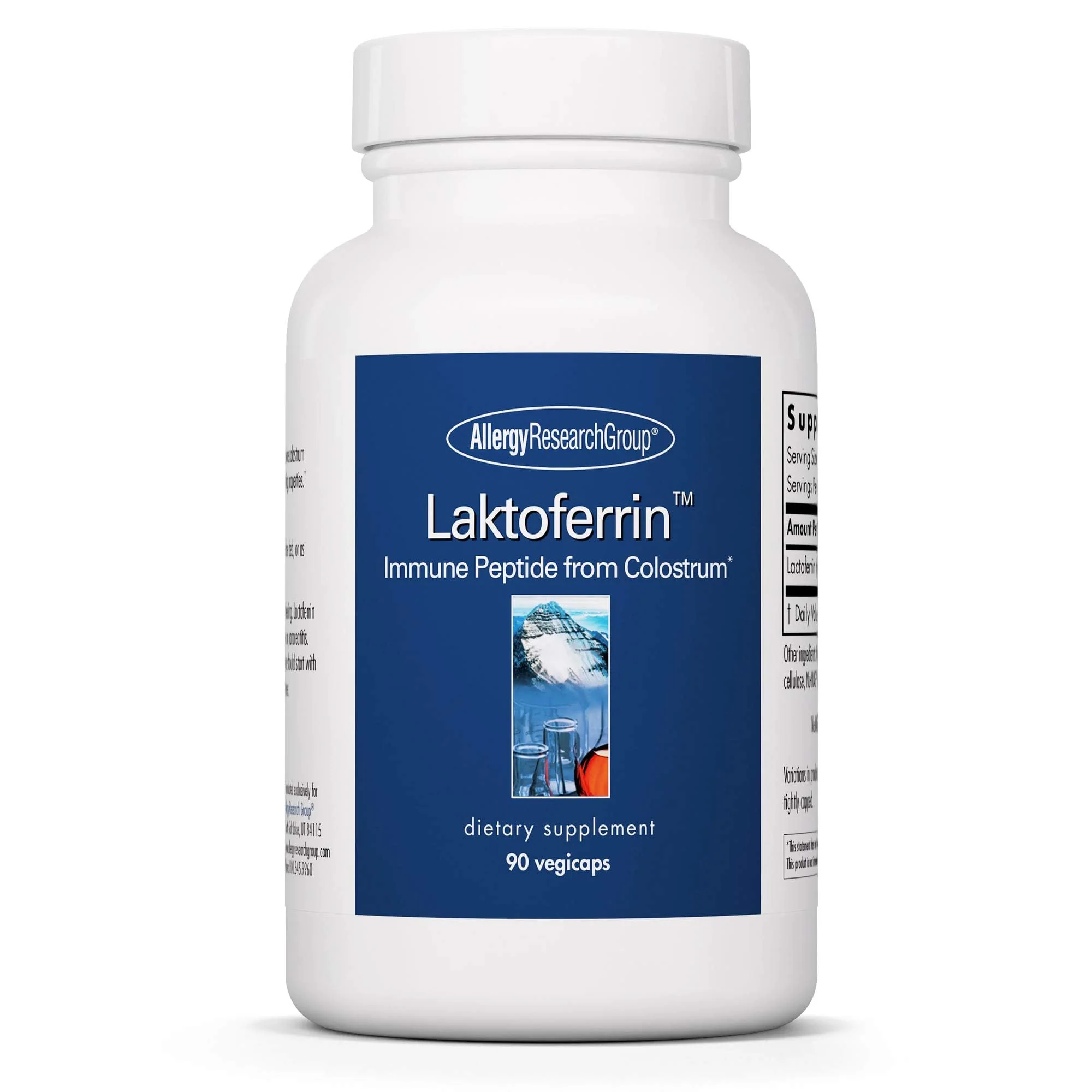 Allergy Research Group Laktoferrin Supplement - Lactoferrin 350mg, Bovine Colostrum, Immune Peptide, Iron, Vegicaps - 90 Count - Image 8
