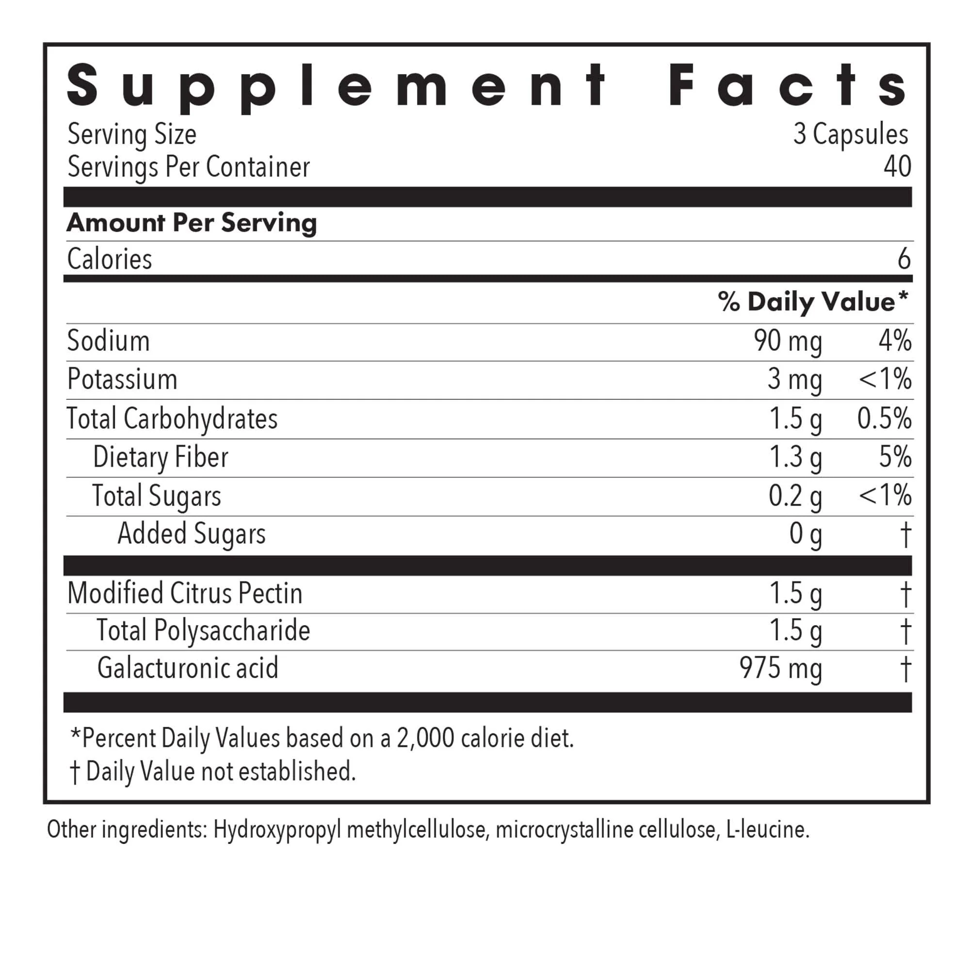 Allergy Research Group Modified Citrus Pectin - 120 Vegetarian Capsules | Natural Detox & Digestive Support - Image 3