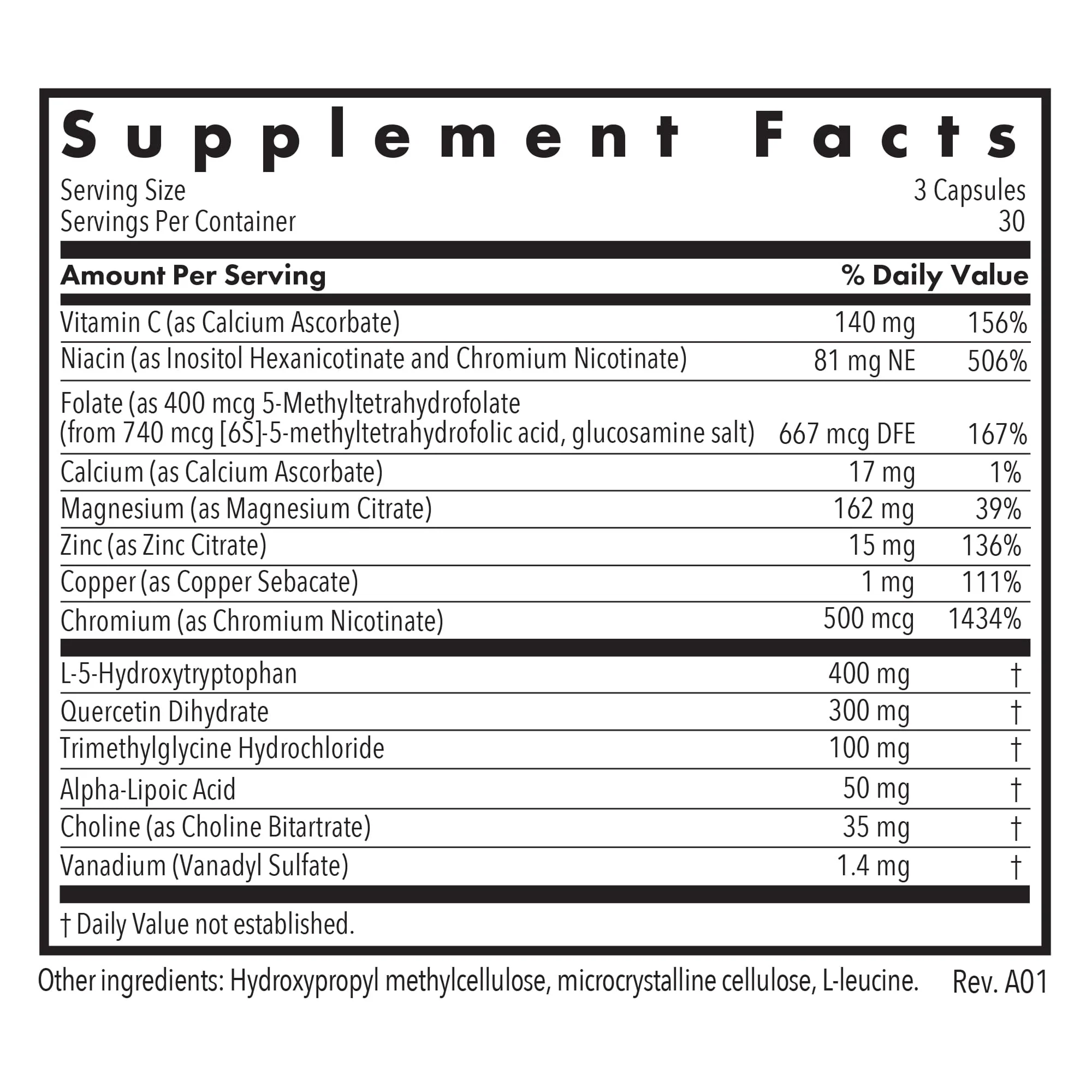 Allergy Research Group Seratonin Supplement – Seratonin Booster, Stress & Sleep Support (90 Vegetarian Capsules) - Image 3