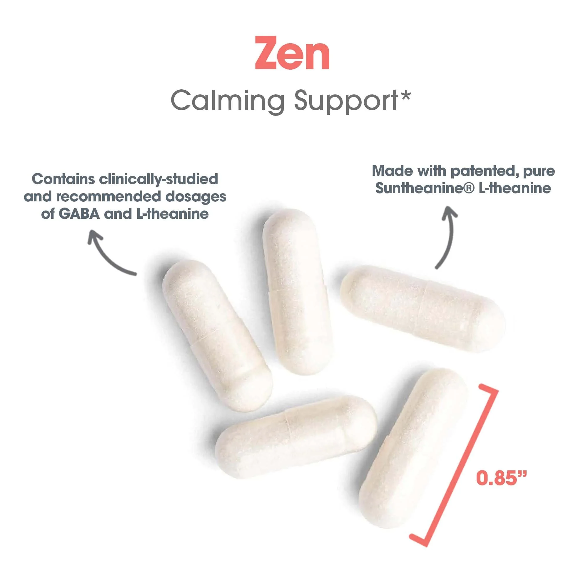 Allergy Research Group Zen: GABA + L-Theanine Calm Support for Day & Night — 60 Vegetarian Capsules - Image 14