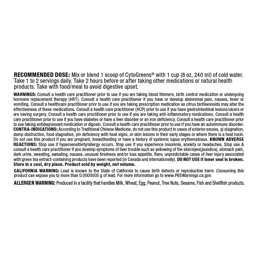AllMax Naturals CYTO-Greens Premium Green Superfood – Acai Berry Green Tea, 60 Servings - Image 7