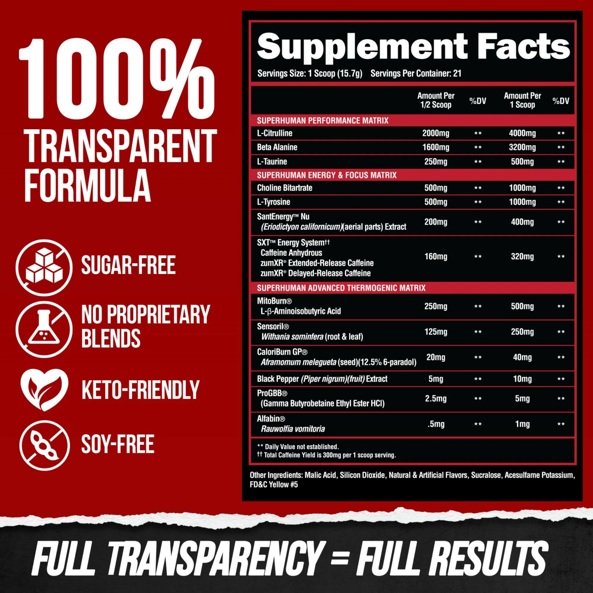 ALPHA LION Superhuman Burn – 2-in-1 Metabolism Booster Pre Workout & Thermogenic Fat Burner for Men | 21 Servings | Sweet Black Cherry - Image 6