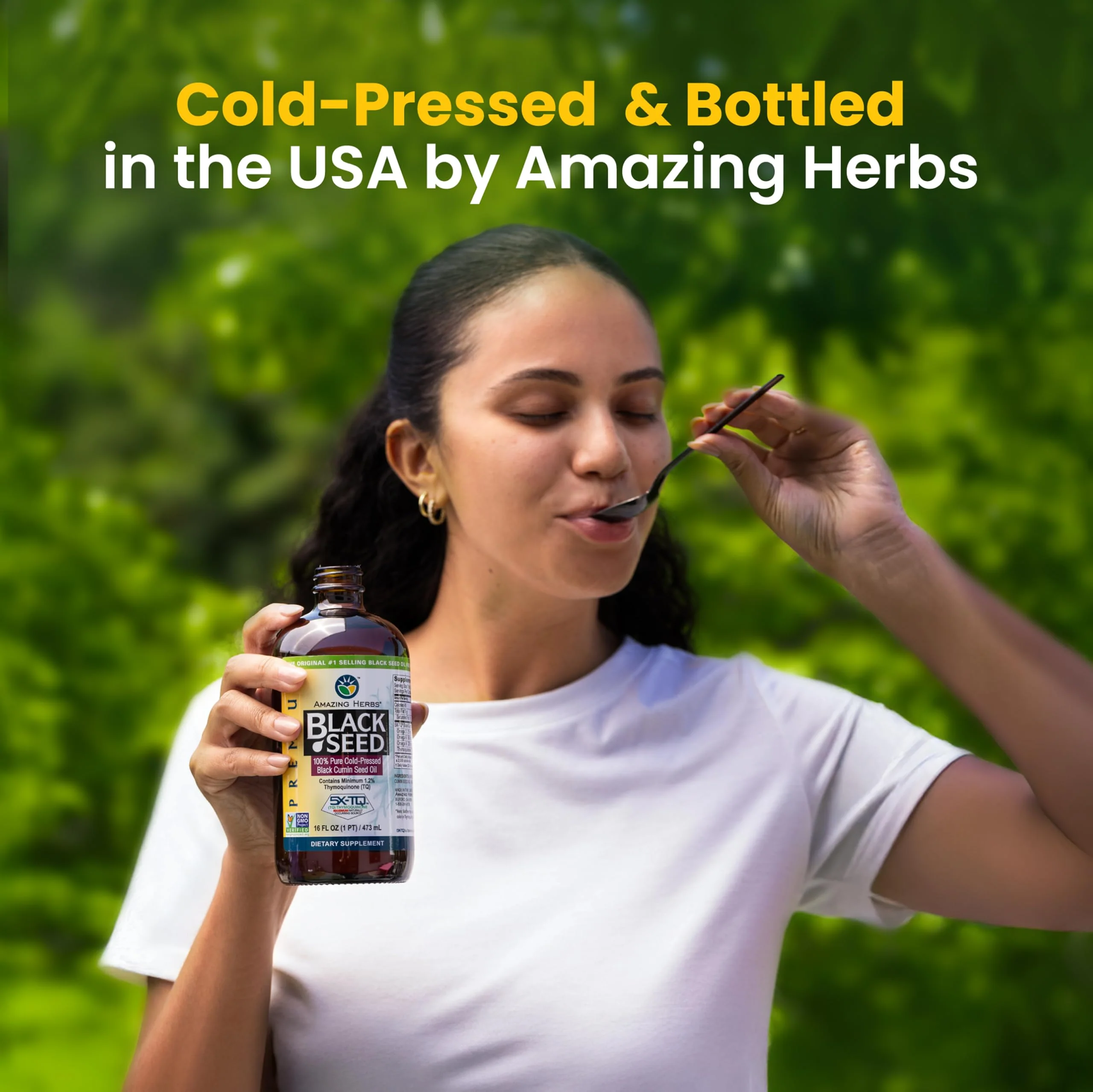 Amazing Herbs Premium Black Seed Oil - Gluten Free, Non-GMO, Cold Pressed Nigella Sativa - Digestive Health, Immune Support, Brain Function - Pack of 2 (4 Fl Oz Each) - Image 12