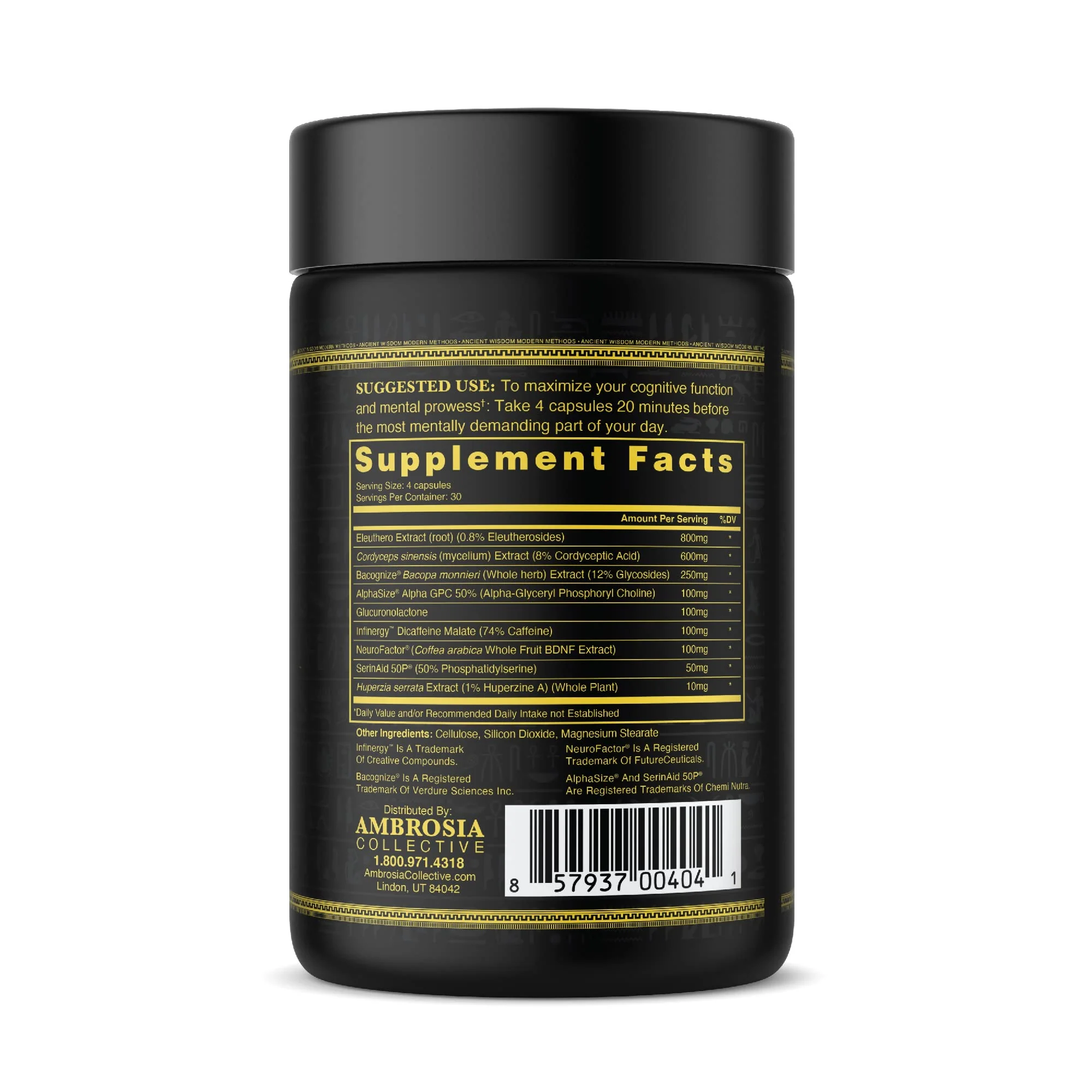 Ambrosia Mental Jewels (Capsules) – Cognitive Enhancer | 120 Veggie Capsules - Image 6