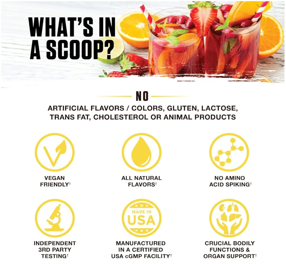 Ambrosia Nektar – Daily Organ Support Superfood Powder (13 Ingredients) | Honey Lemon | 30 Servings - Image 2