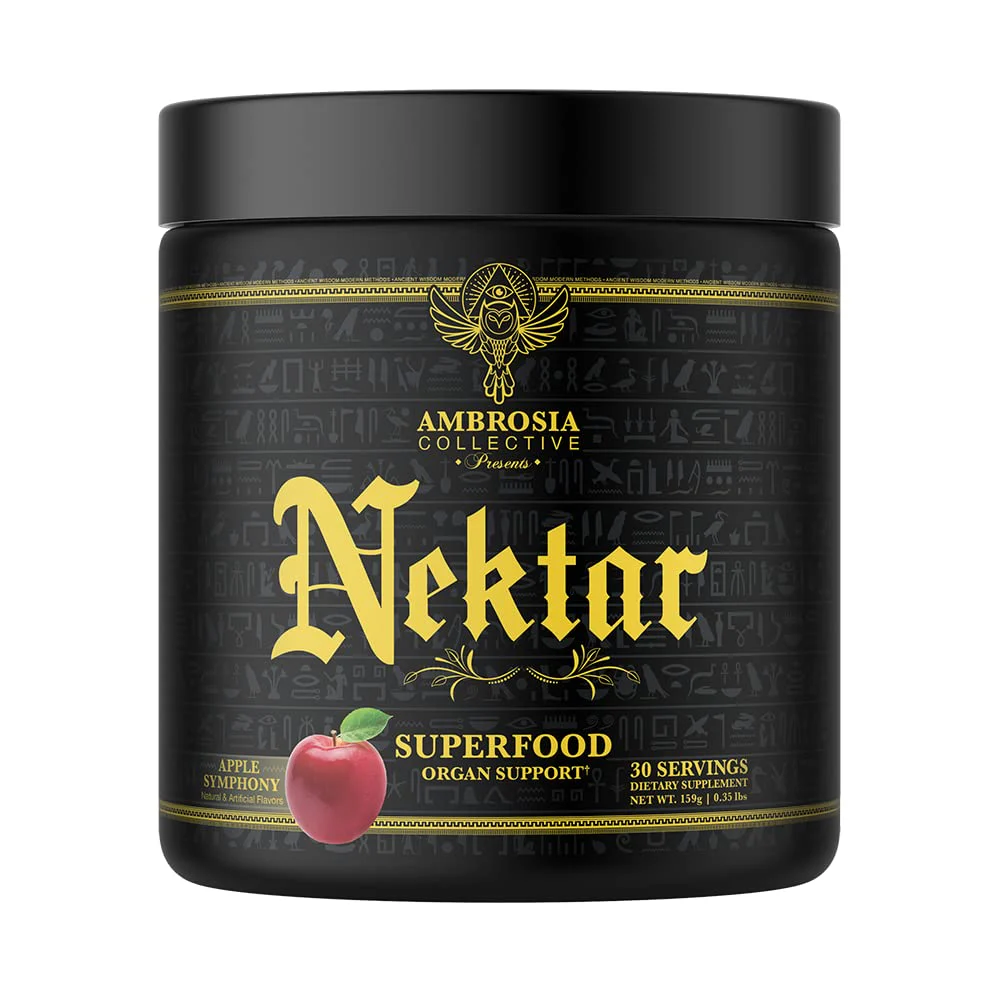 Ambrosia Nektar Superfood Powder – Apple Symphony Greens Alternative for Energy, Digestion & Immune Support | 30 Servings