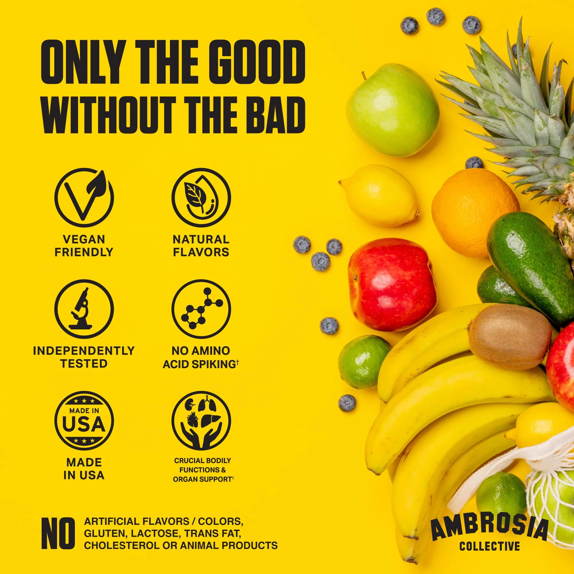 Ambrosia Nektar Superfood Powder – Apple Symphony Greens Alternative for Energy, Digestion & Immune Support | 30 Servings - Image 12