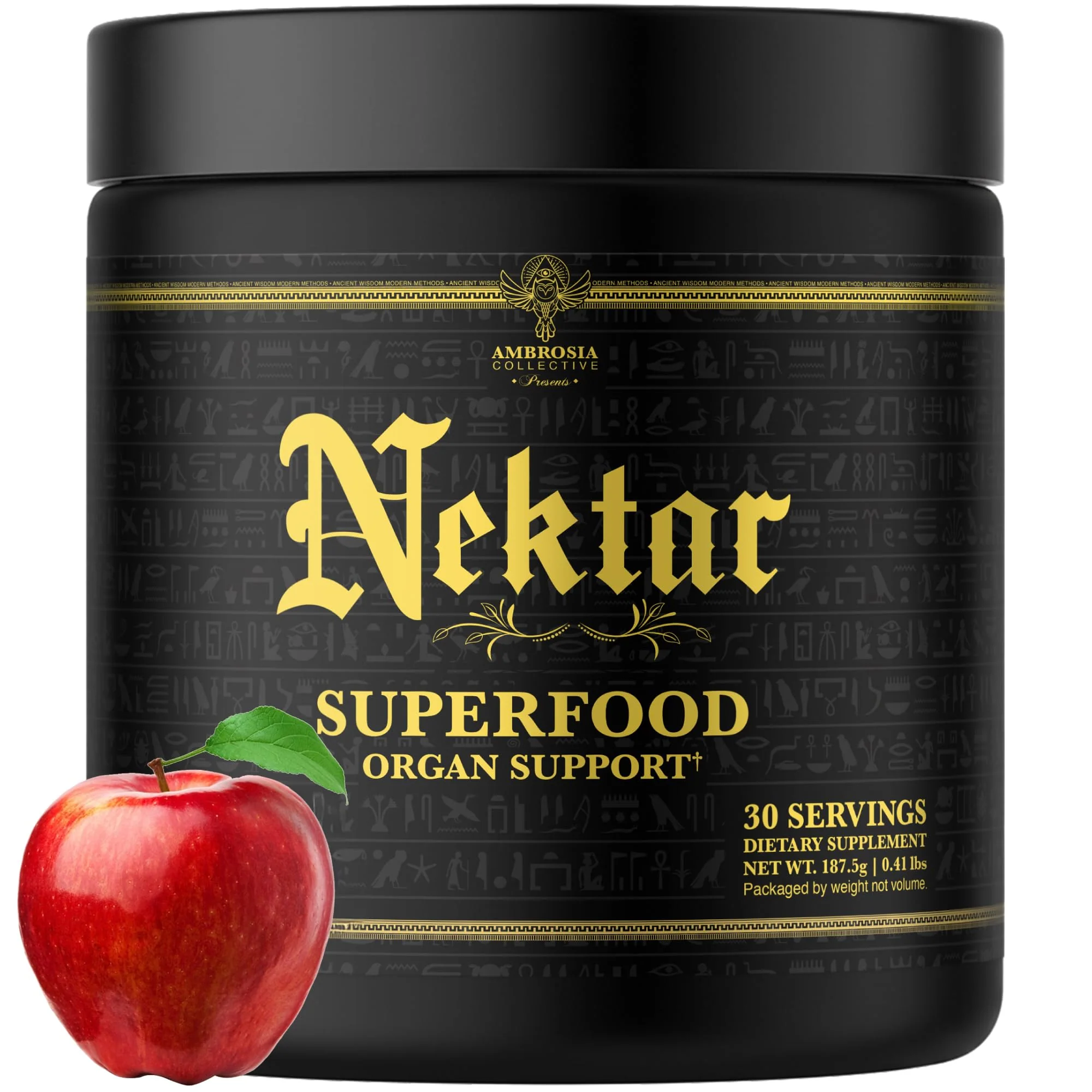 Ambrosia Nektar Superfood Powder – Apple Symphony Greens Alternative for Energy, Digestion & Immune Support | 30 Servings - Image 8