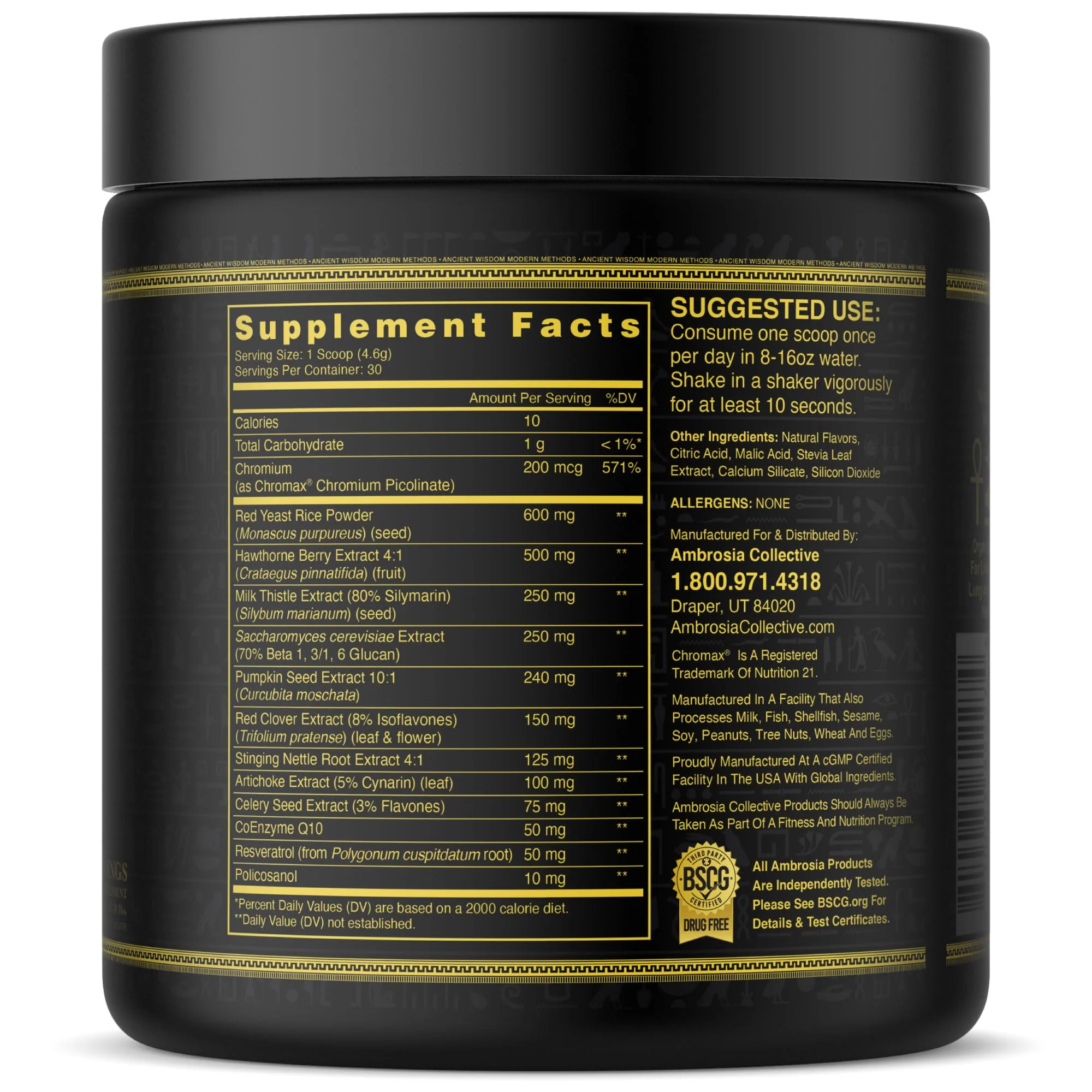 Ambrosia Nektar Superfood Powder - Daily Organ Support | 30 Servings | Strawberry Lychee - Image 5
