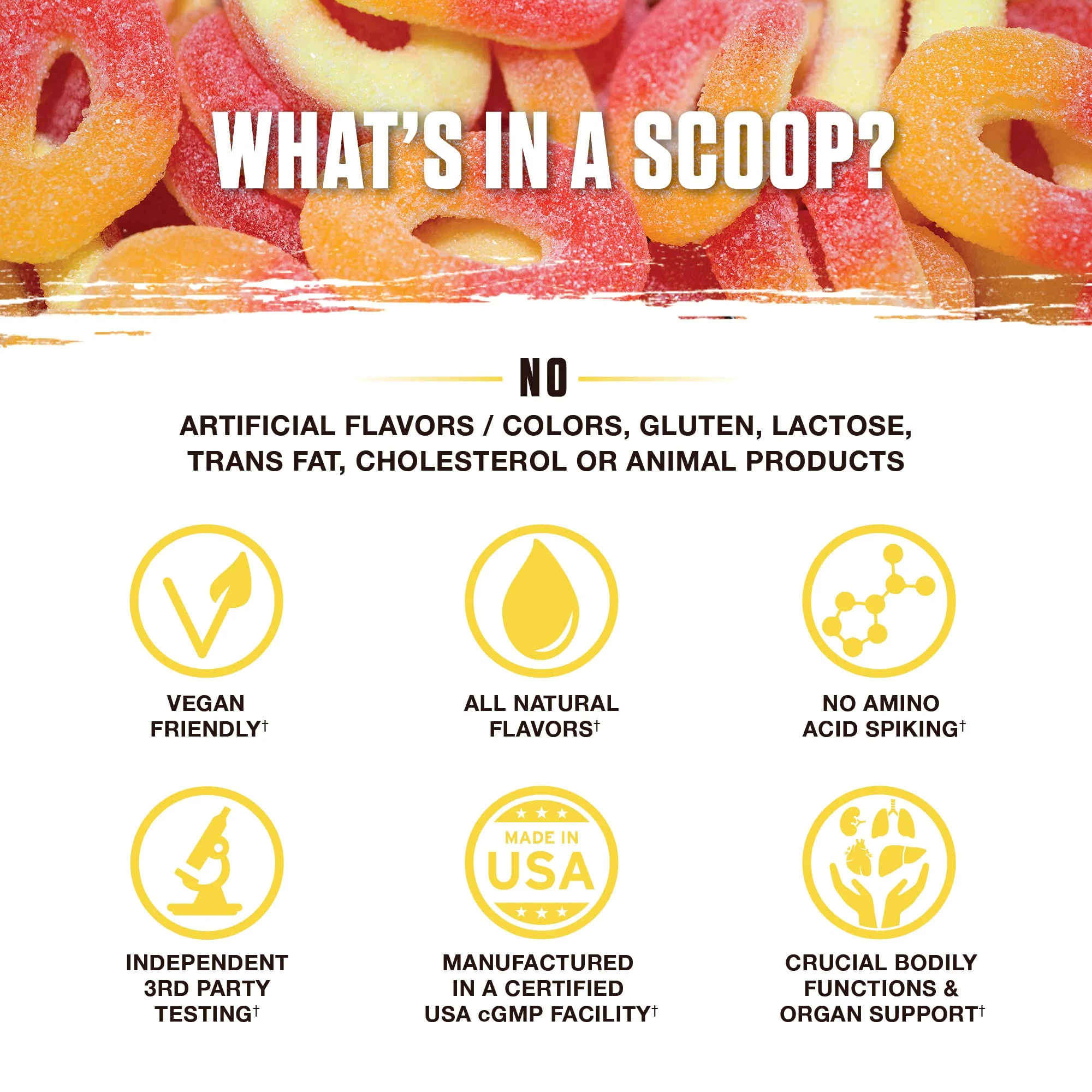 Ambrosia Nektar - Superfood Powder for Daily Organ Support | 30 Servings | Sour Gummy Candy - Image 3
