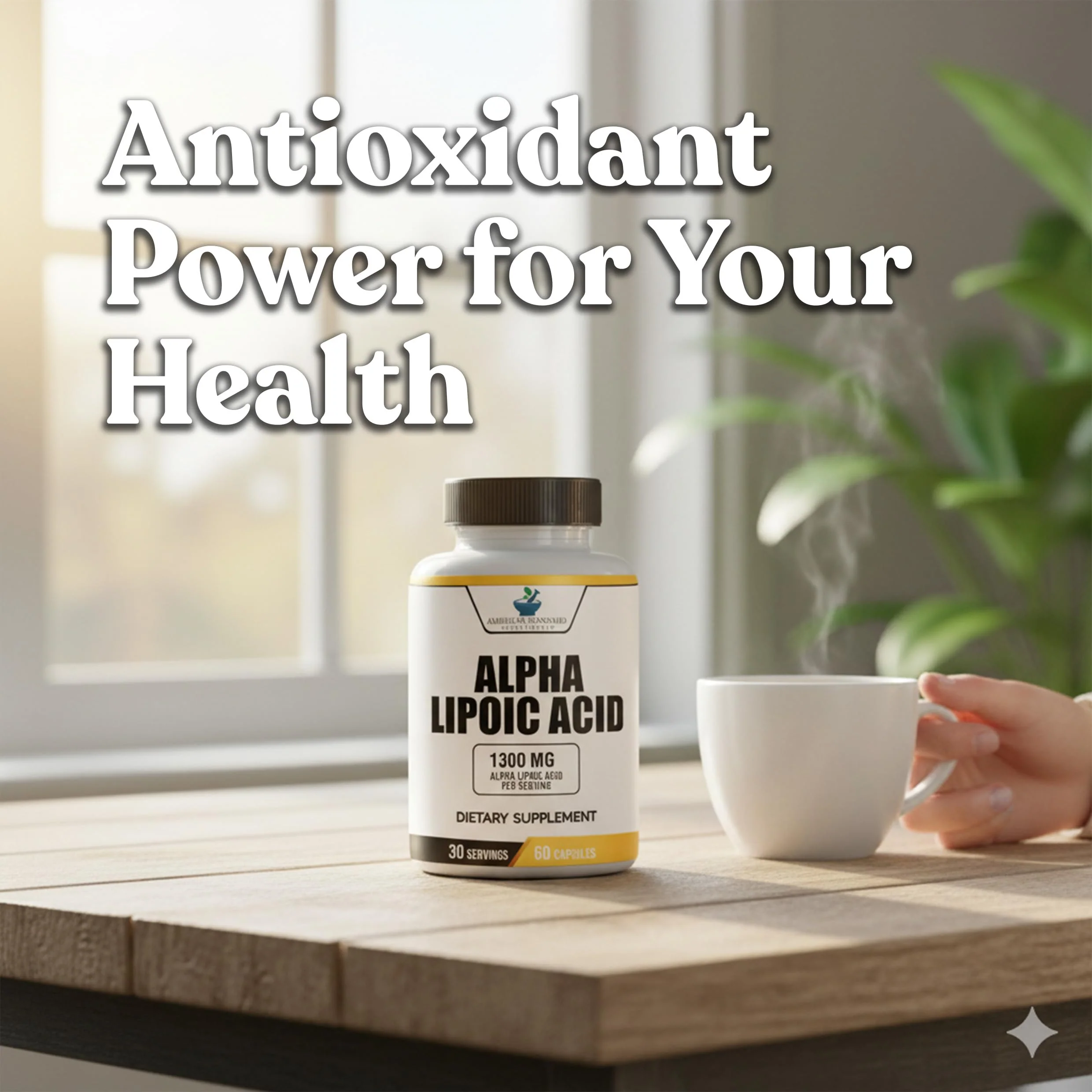 American Standard Supplements Alpha Lipoic Acid 1300mg Per Serving - Vegan, Gluten Free, Non-GMO, 60 Capsules, 30 Servings (Pack of 2) - Image 4