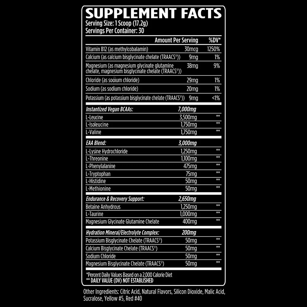 Aminogex Ultra BCAA Powder – Tropical Mango, 30 Servings - Image 2