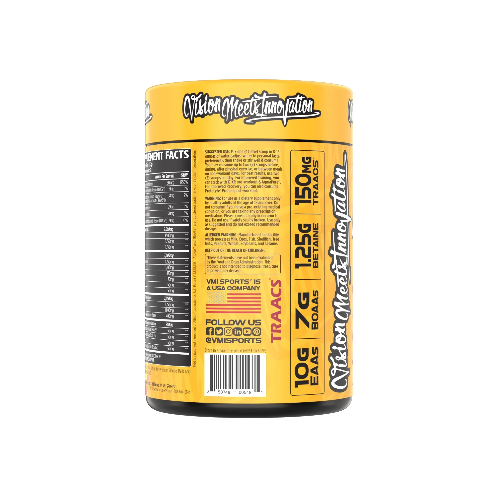 Aminogex Ultra BCAA Powder – Tropical Mango, 30 Servings - Image 4