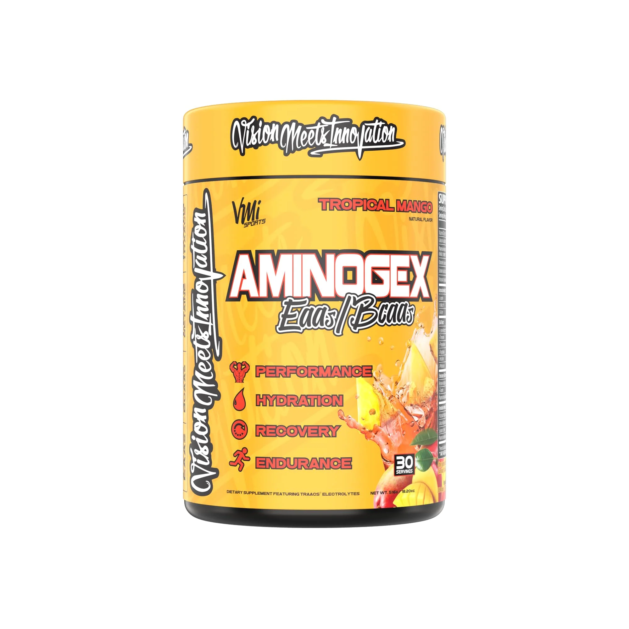 Aminogex Ultra BCAA Powder – Tropical Mango, 30 Servings - Image 5