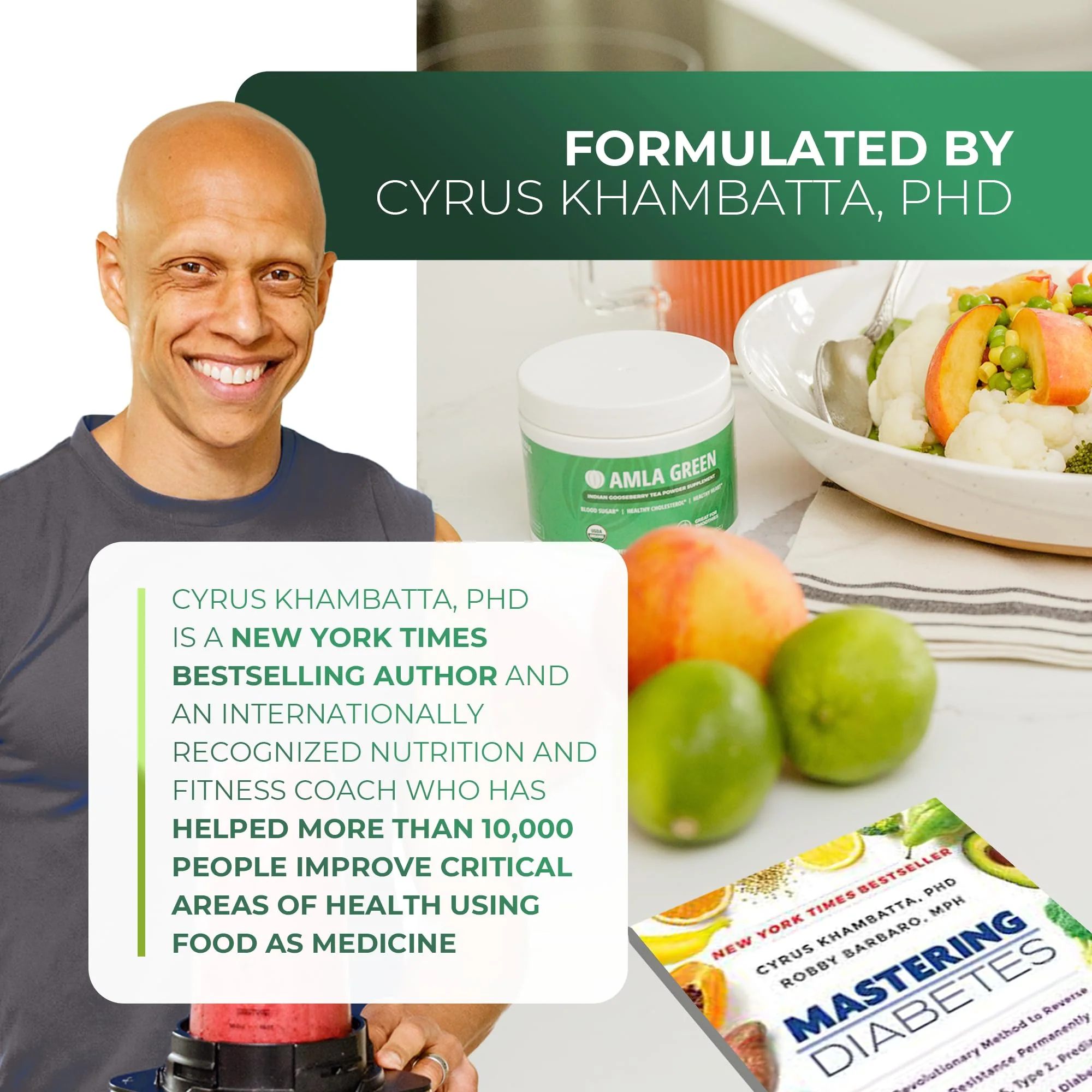 Amla Green: 20x Concentrated Amla Powder + Decaf Green Tea | Organic, Vegan, 90 Servings - Image 14