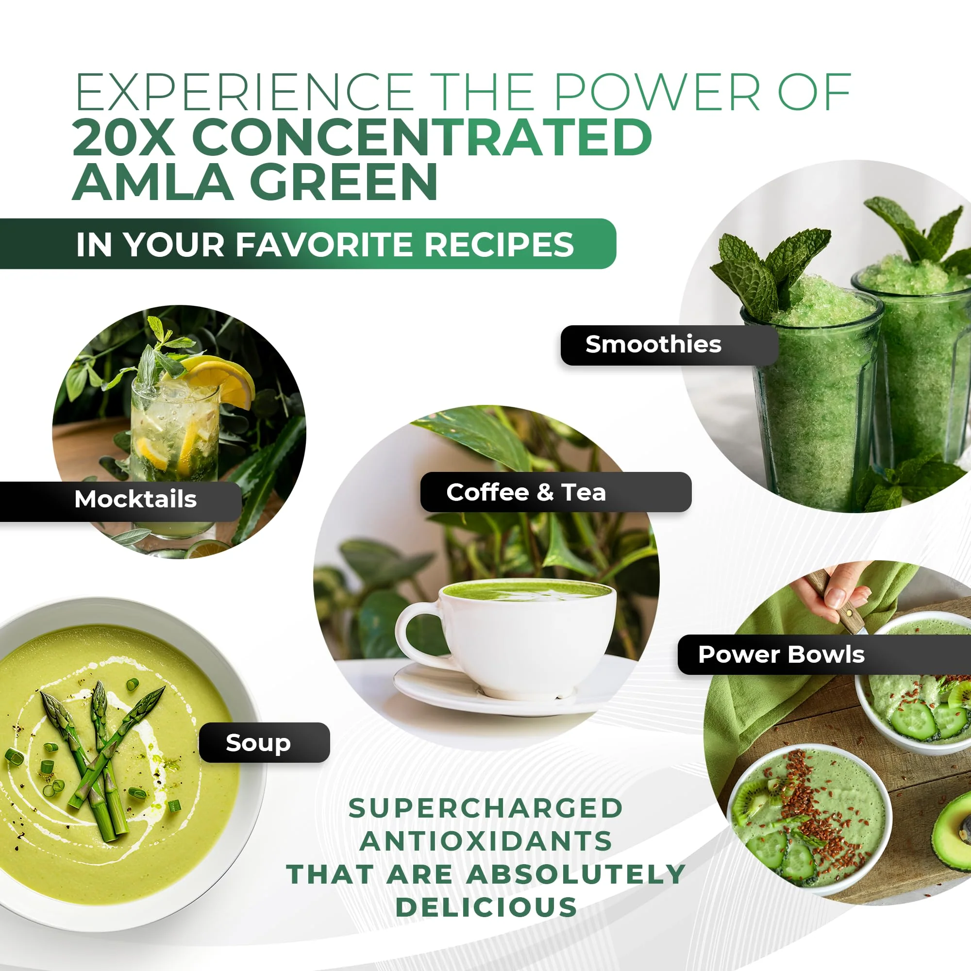 Amla Green: 20x Concentrated Amla Powder + Decaf Green Tea | Organic, Vegan, 90 Servings - Image 16