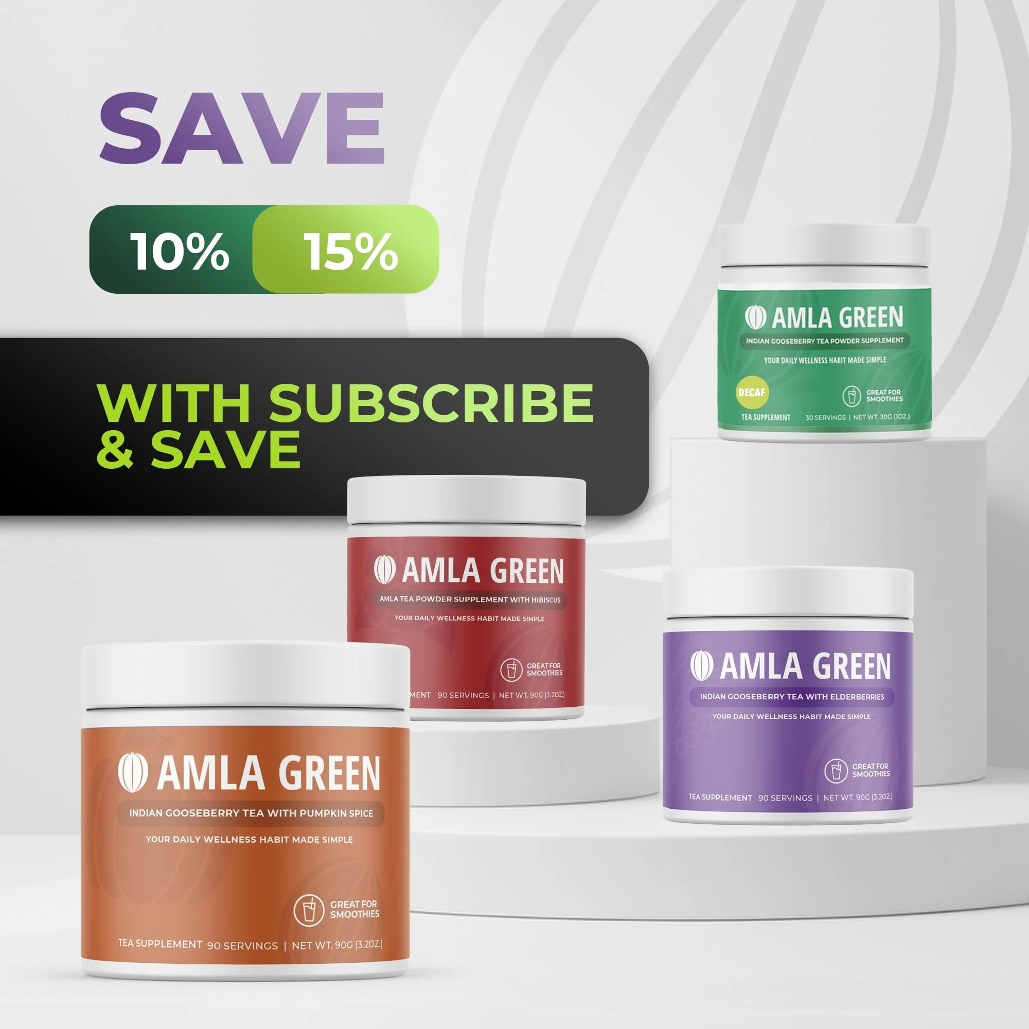 Amla Green 20x Concentrated Amla Powder with Elderberry – Immune Support Superfood, Ginger, Cinnamon & Peppermint, 90 Servings - Image 15