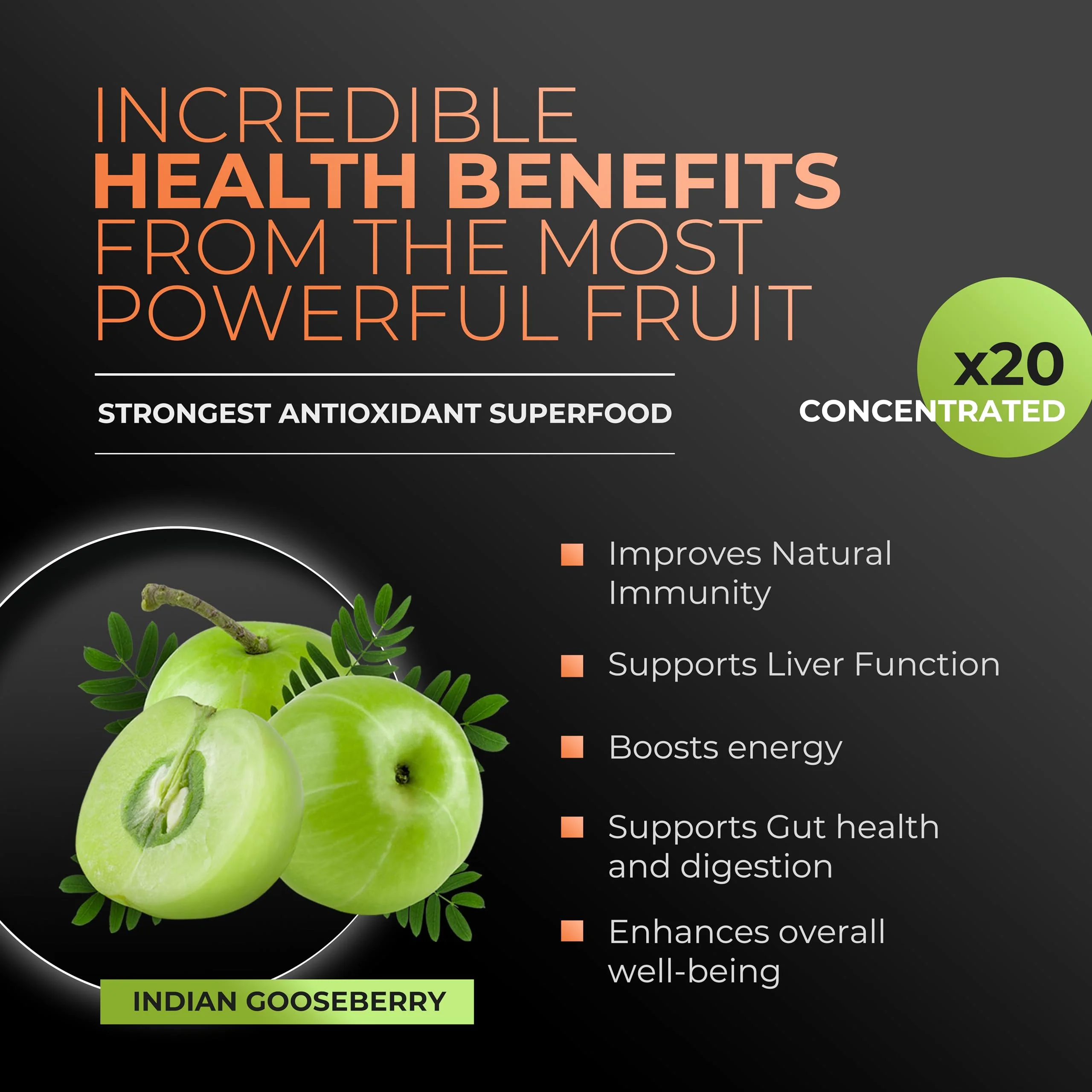 Amla Green 20x Concentrated Amla Powder with Pumpkin Spice – 90 Servings - Image 3