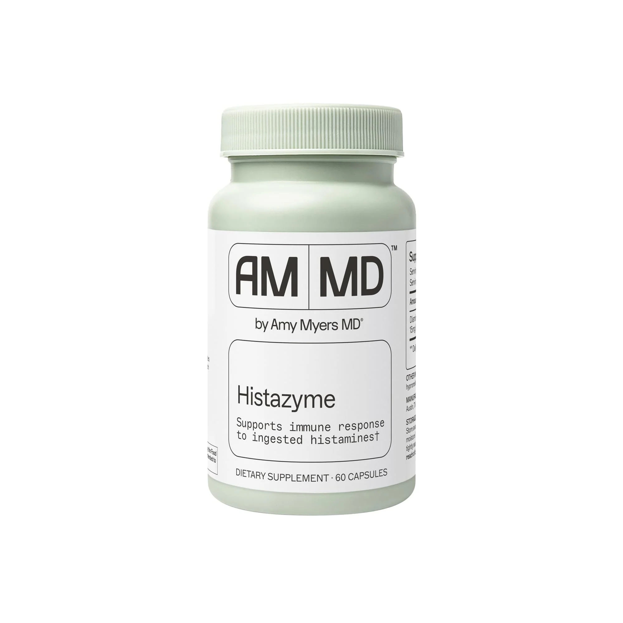 Amy Myers MD Histazyme DAO Enzyme Supplement – Digestive Support for Histamine Sensitivity, 60 Capsules
