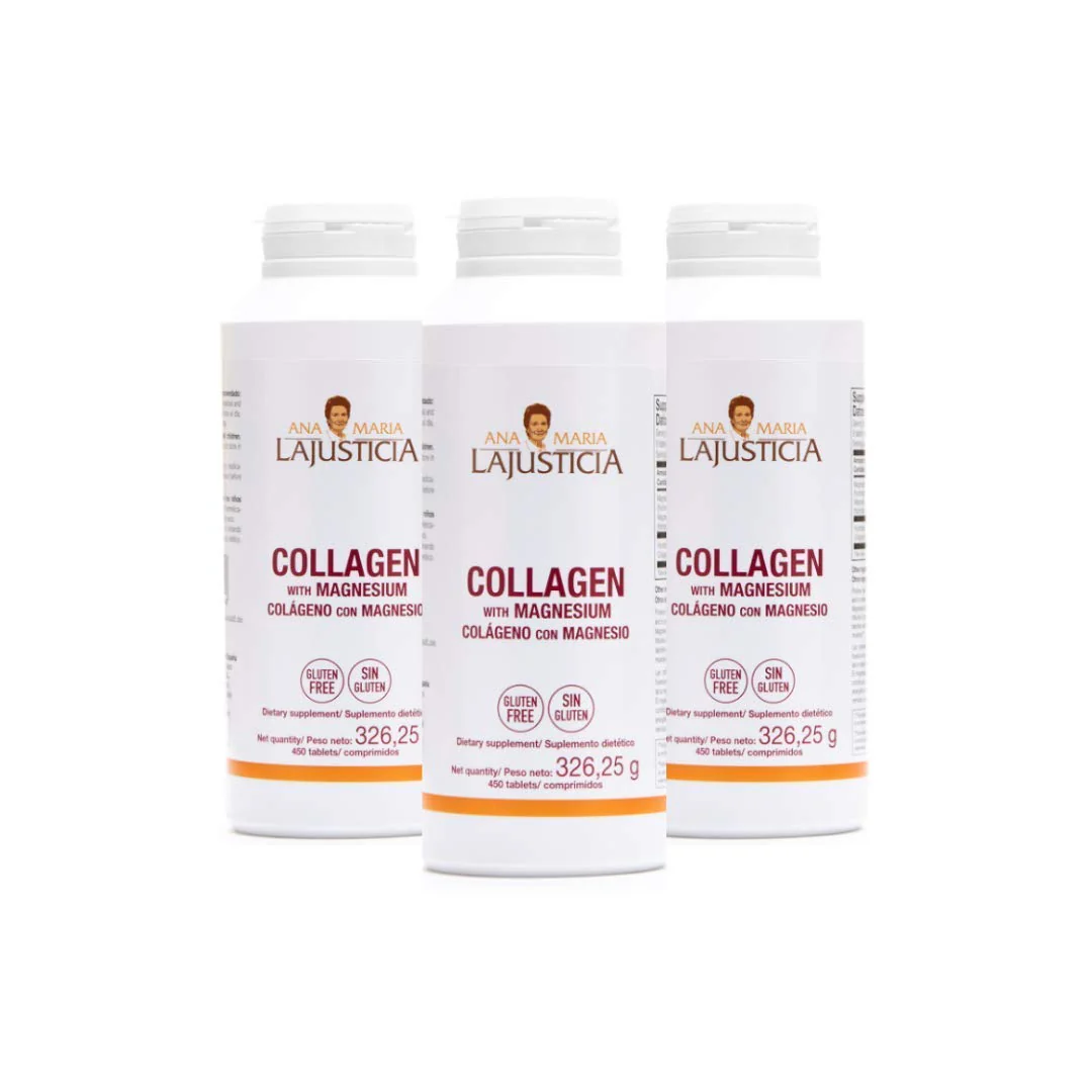 Ana Maria Lajusticia - 3 Pack High Absorption Collagen Pills with Magnesium | Healthy Skin, Nails, Hair and Ligaments