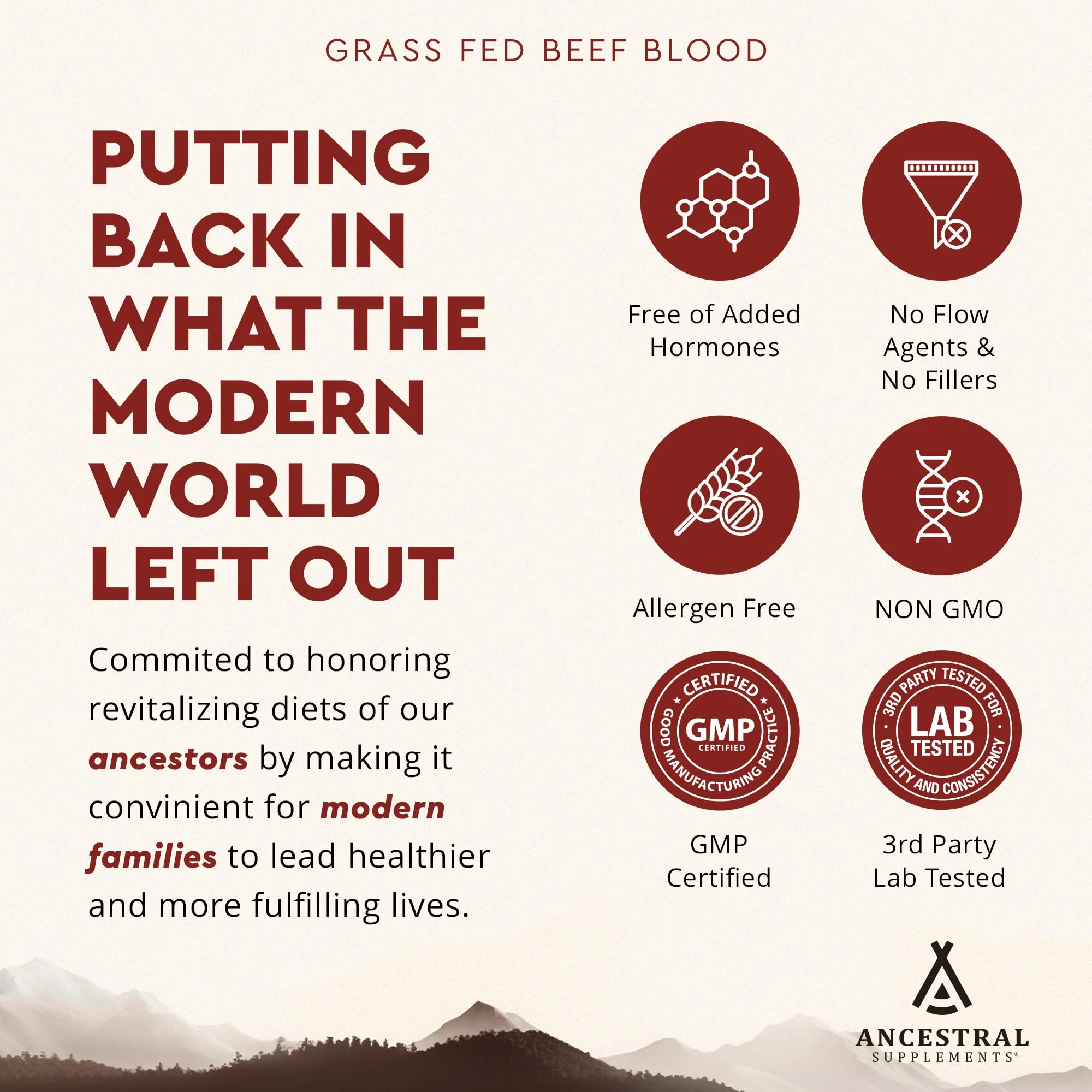 Ancestral Supplements Grass Fed Blood is Blood, Liver & Spleen Formula — 180 Capsules - Image 5