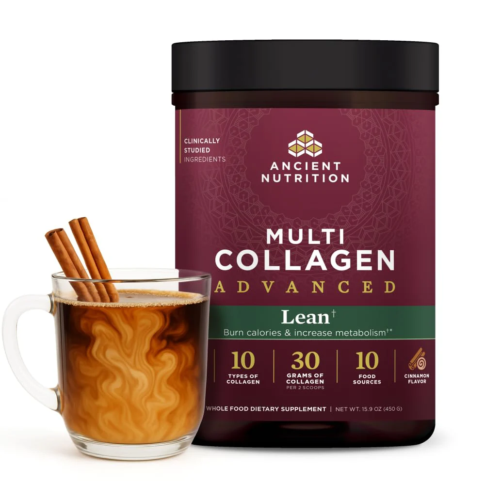 Ancient Nutrition Advanced Hydrolyzed Collagen Peptides Powder with Probiotics & Vitamin C, Cinnamon Flavor, 25 Servings - Image 9