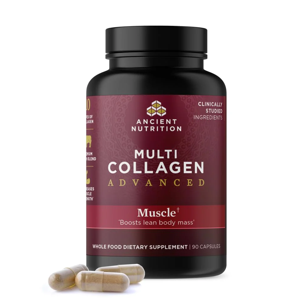 Ancient Nutrition Advanced Multi Collagen Protein Capsules – Muscle Support, 90 Count - Image 9