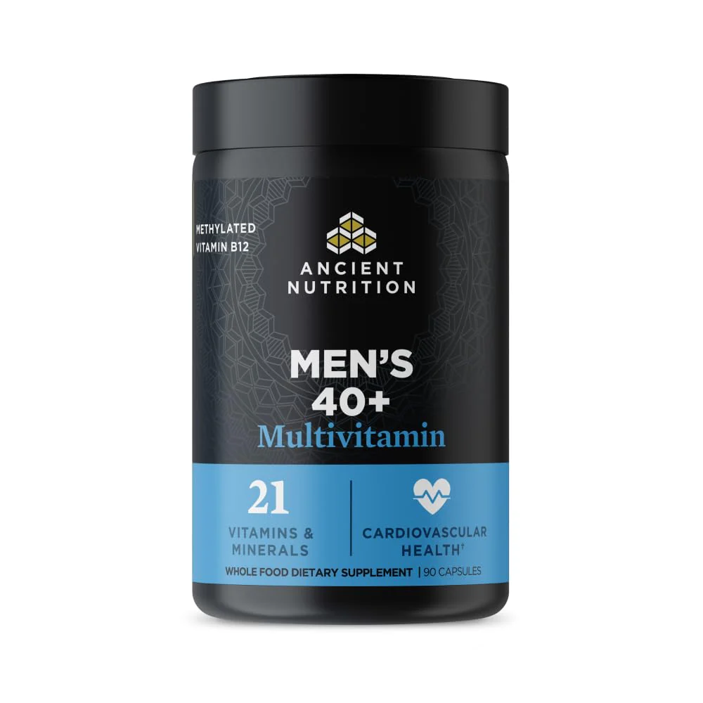 Ancient Nutrition Multivitamin for Men 40+ – 90 Count (3 Day)