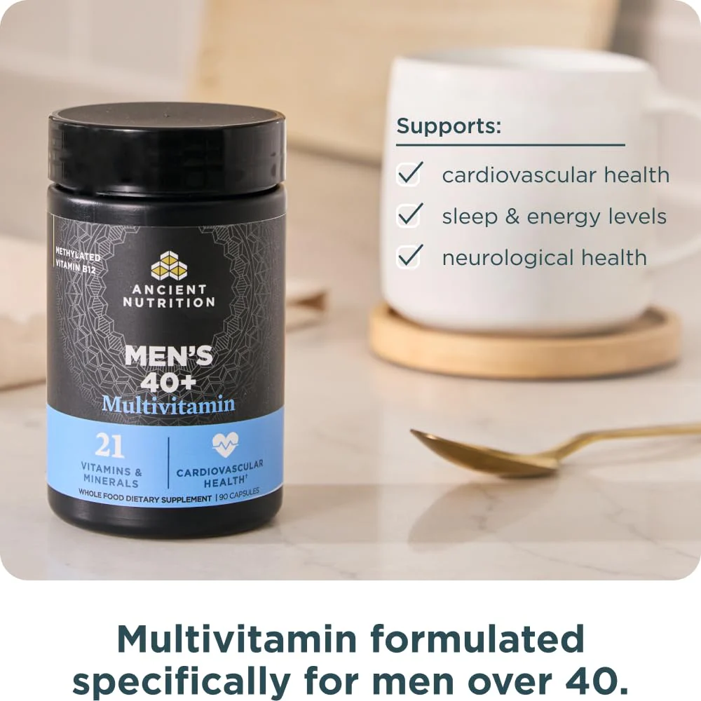Ancient Nutrition Multivitamin for Men 40+ – 90 Count (3 Day) - Image 5