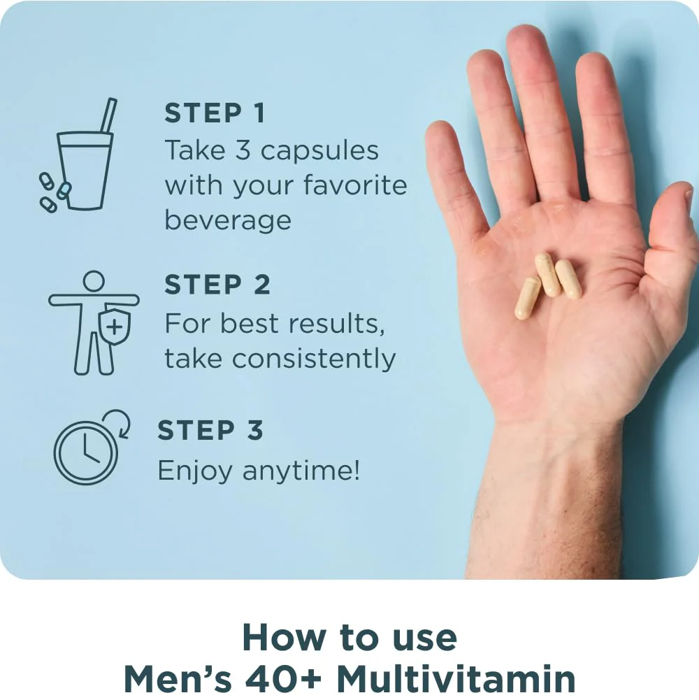 Ancient Nutrition Multivitamin for Men 40+ – 90 Count (3 Day) - Image 7
