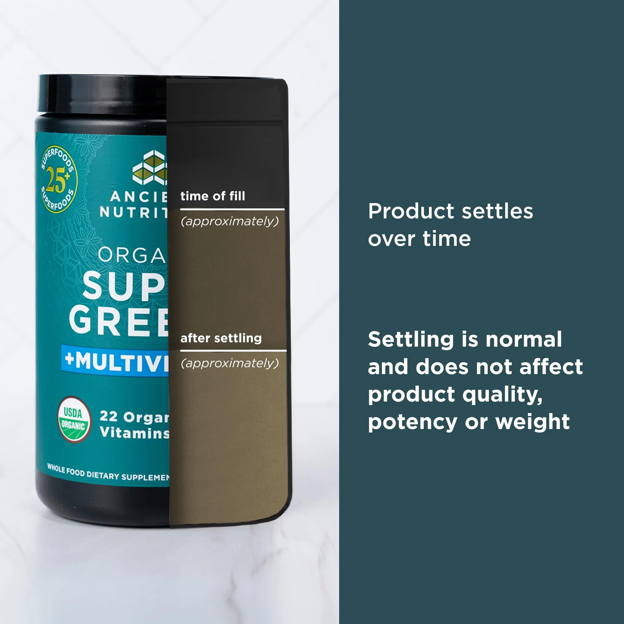 Ancient Nutrition Organic SuperGreens + Multivitamin Powder | 25 Servings, 7.5 oz - Image 13