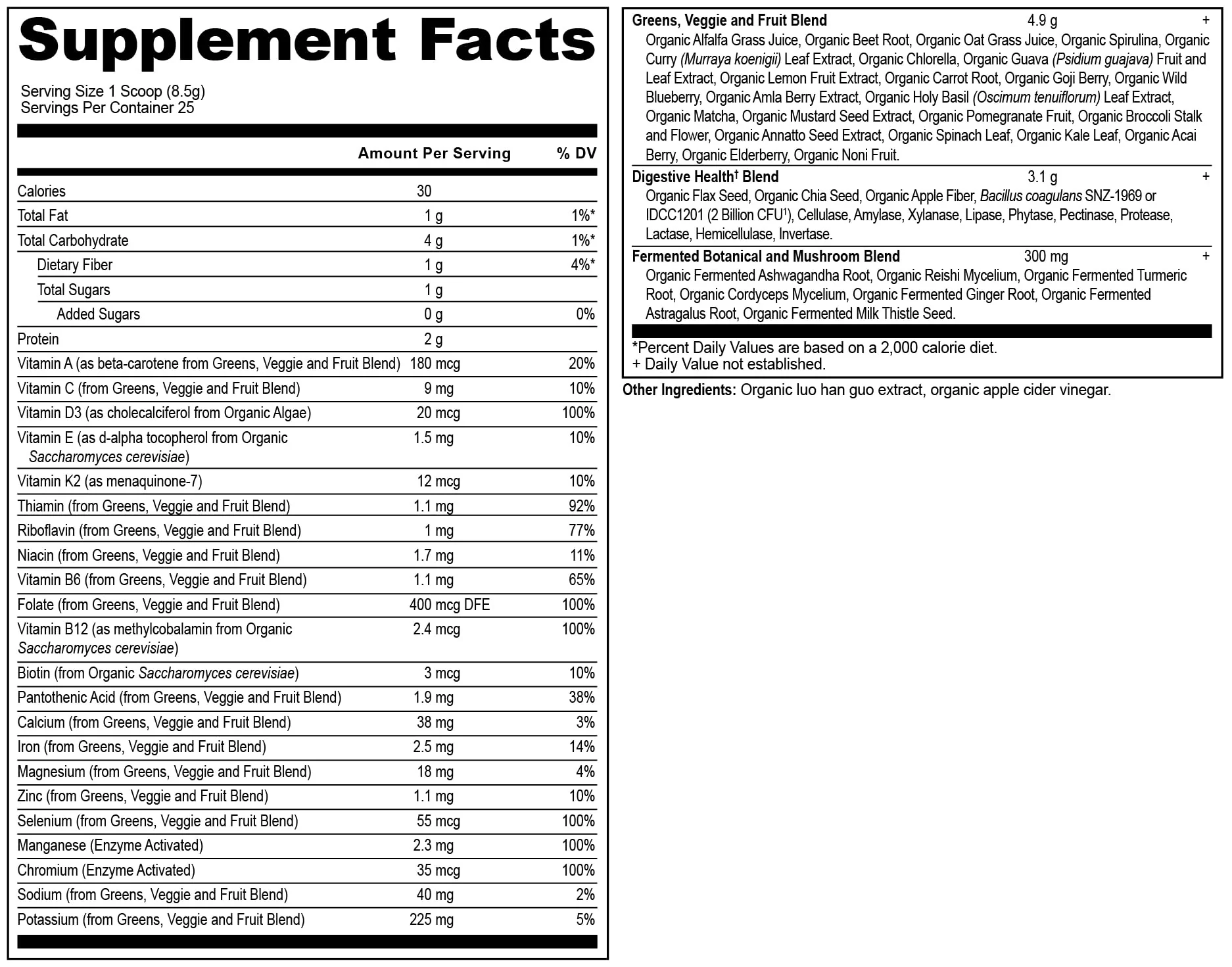 Ancient Nutrition Organic SuperGreens + Multivitamin Powder | 25 Servings, 7.5 oz - Image 4