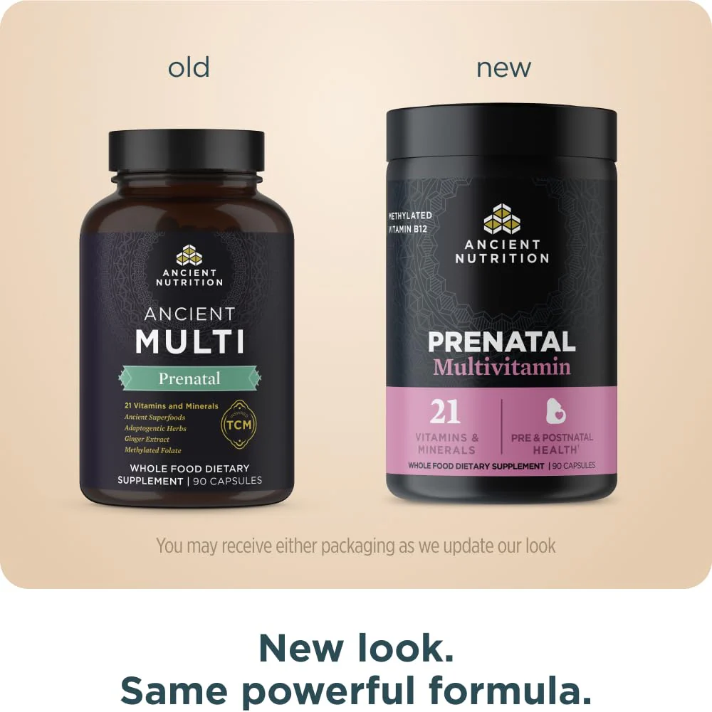 Ancient Nutrition Prenatal Vitamins – Multivitamin for Women with Folate, Iron, B12, Magnesium, Vitamin C – 90 Count - Image 9