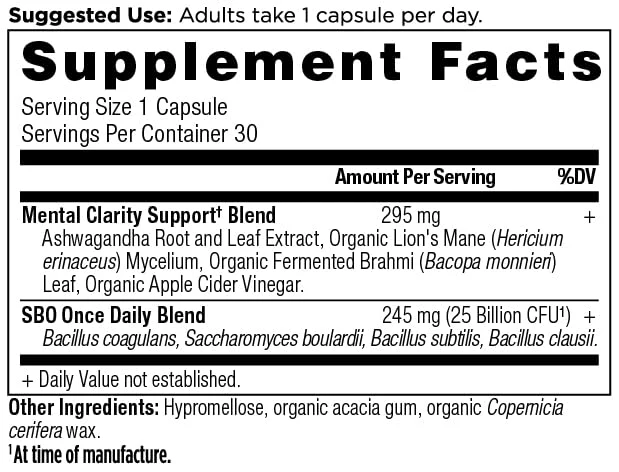Ancient Nutrition Probiotics for Mental Clarity – Once Daily 30 Count, 25 Billion CFUs - Image 2