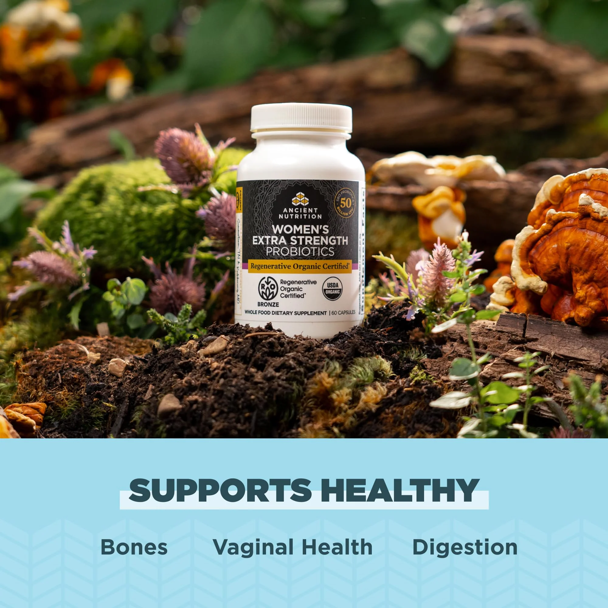 Ancient Nutrition Regenerative Organic Probiotics for Women – 25B CFUs, 60 Count - Image 11