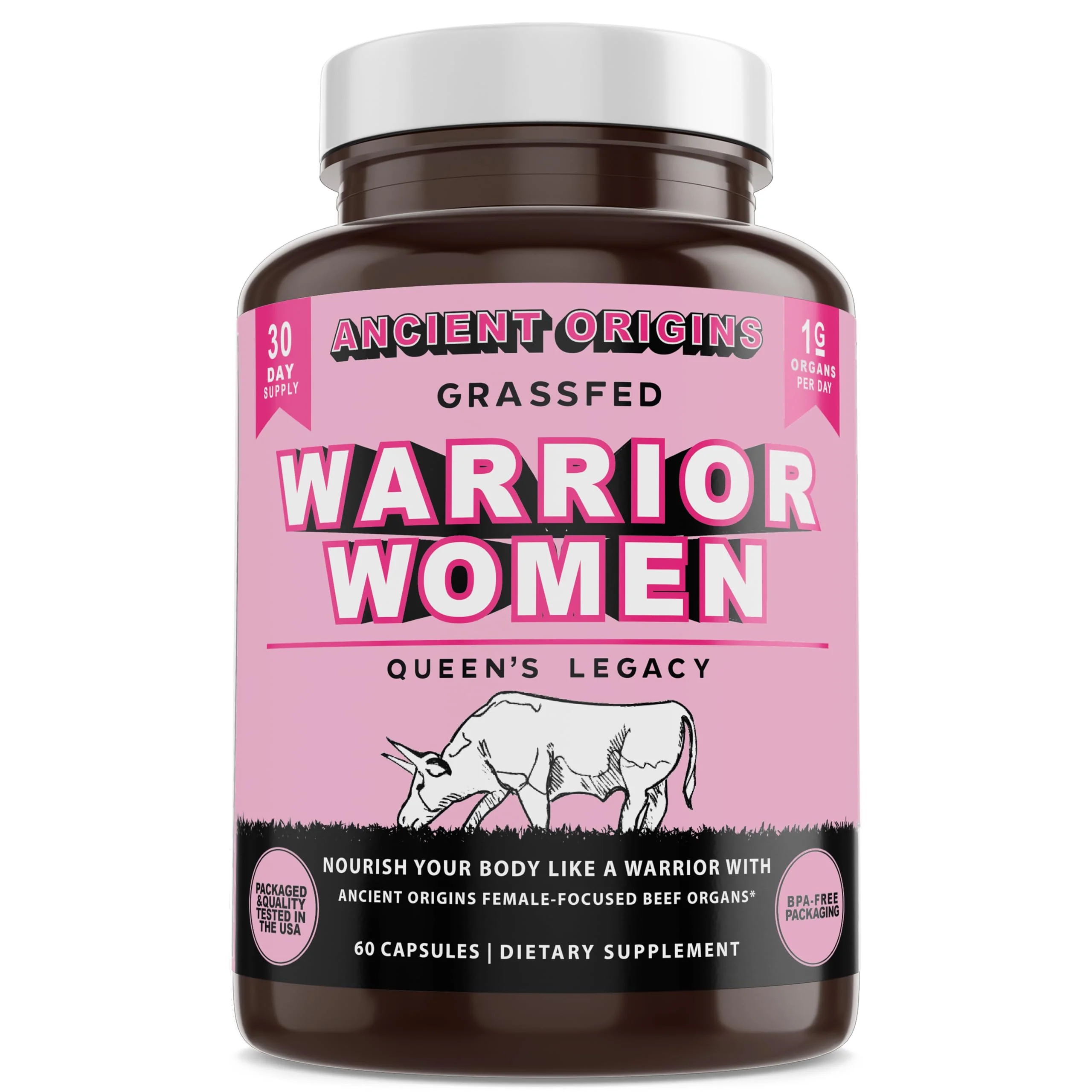 Ancient Origins Female-Optimized Beef Organ Superfood (60 x 500 mg) – Grass-Fed, Pasture-Raised - Image 15
