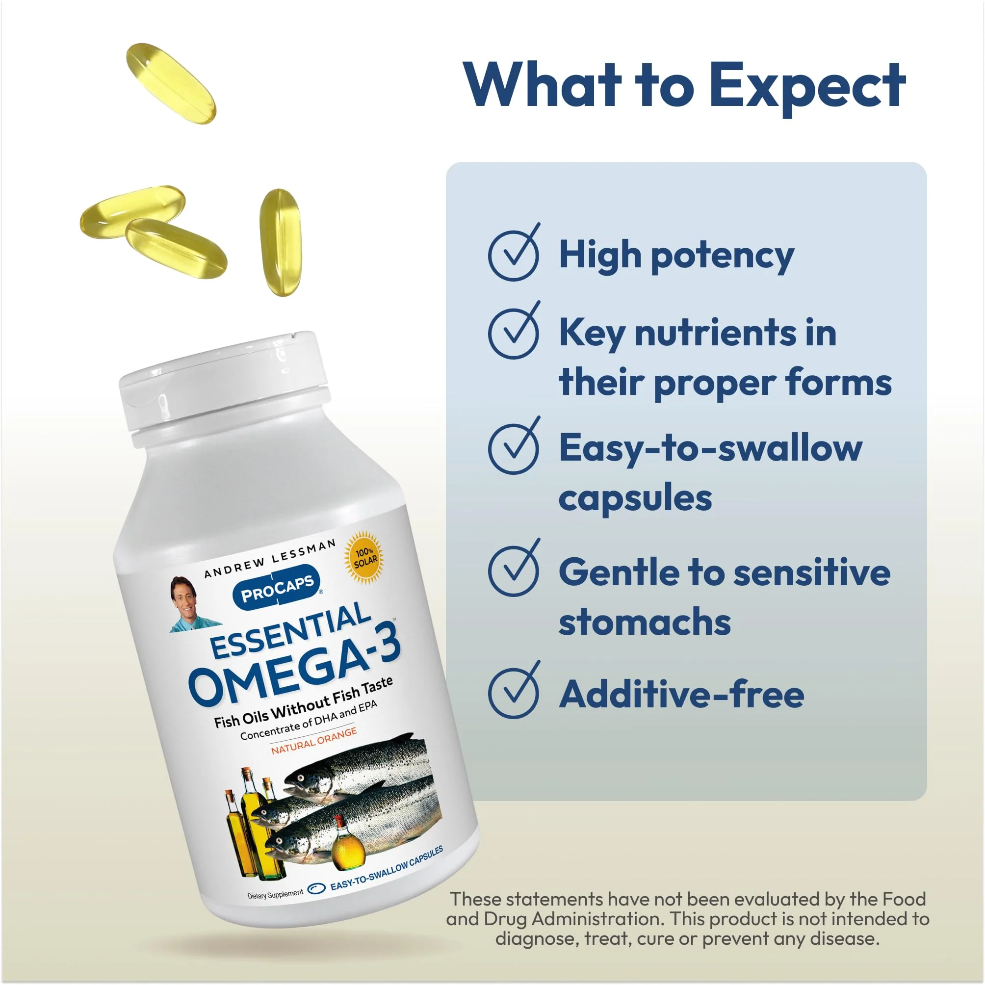 Andrew Lessman Essential Omega-3 Orange | 360 Softgels – Ultra-Pure, High-Potency DHA/EPA - Image 4