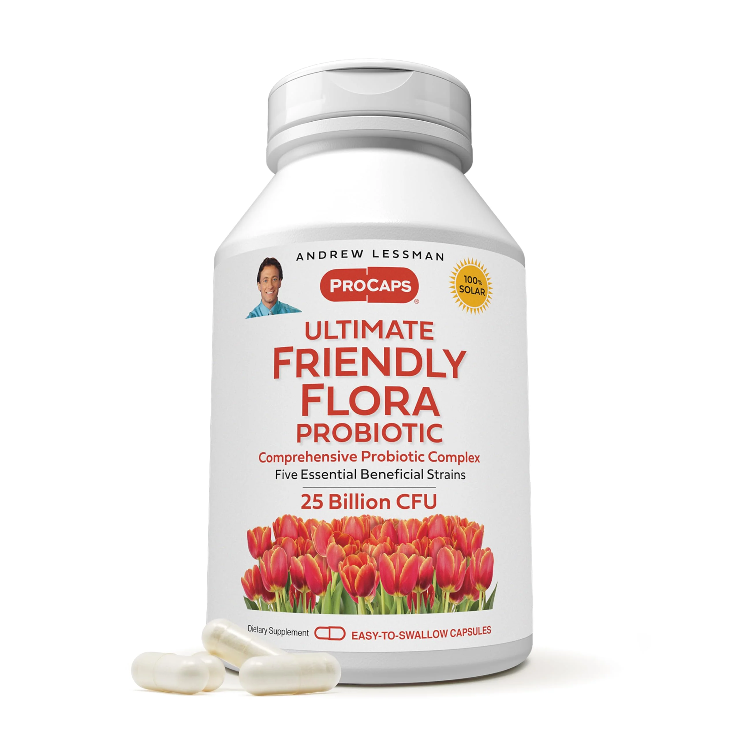 ANDREW LESSMAN Ultimate Friendly Flora Probiotic — 25B CFU, 5 Strains, 240 Capsules - Image 8