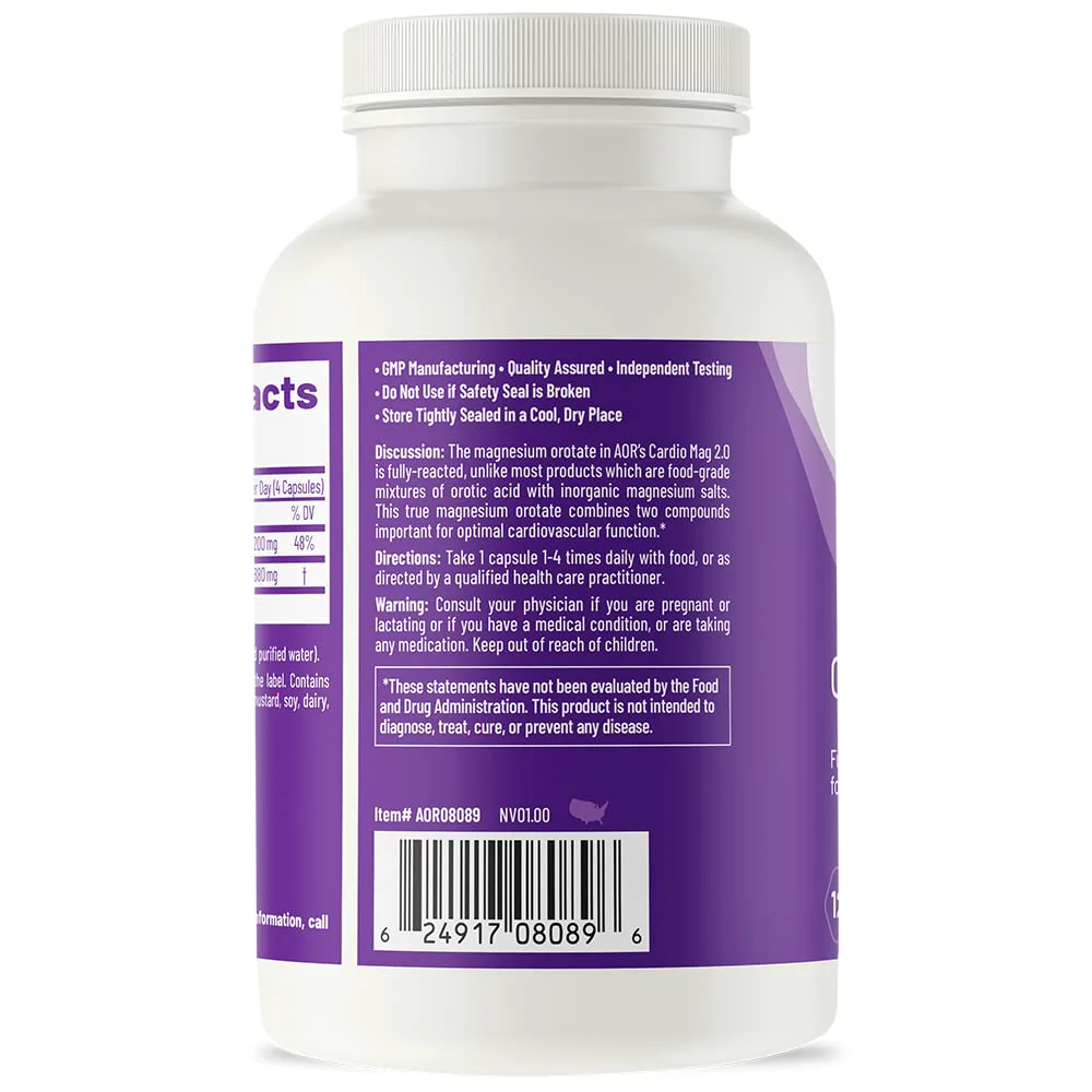 AOR Cardio Mag 2.0 — Magnesium for Heart Health, Energy & Muscle Function | 30 Servings - Image 2