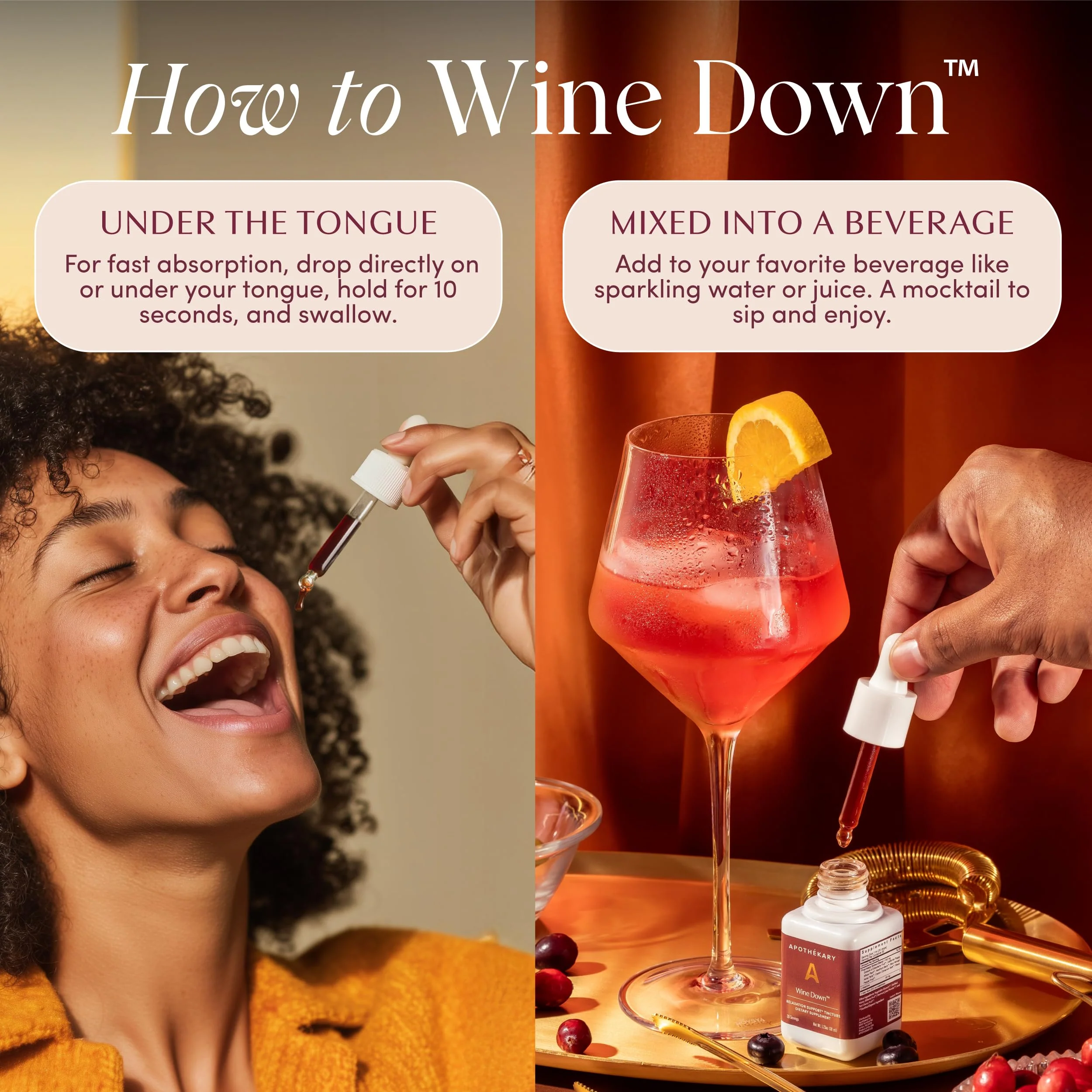 Apothékary Wine Down: Alcohol-Free Sleep Drops with Blue Vervain & Tart Cherry - Image 7