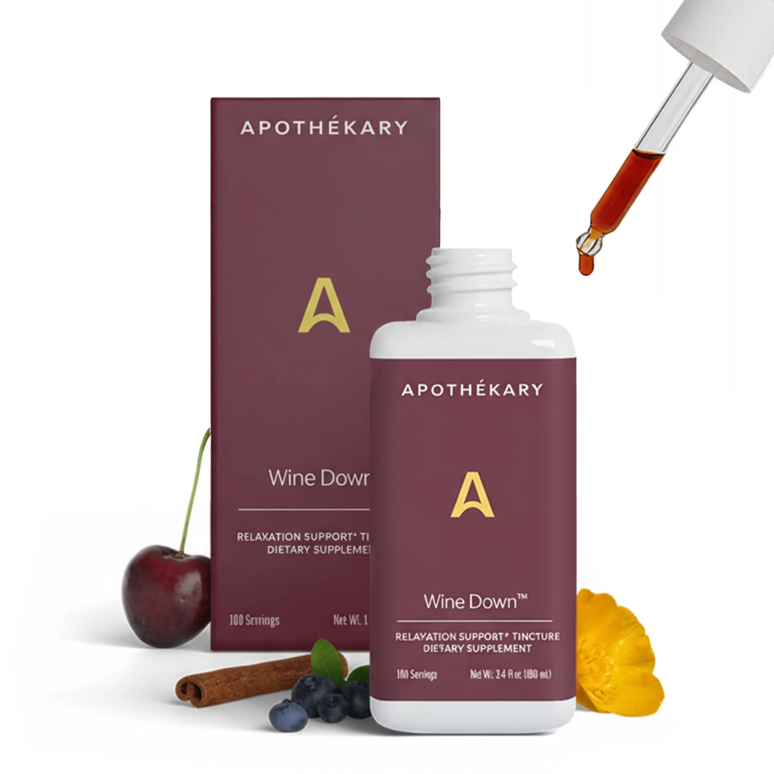 Apothékary Wine Down: Alcohol-Free Sleep Drops with Blue Vervain & Tart Cherry - Image 9