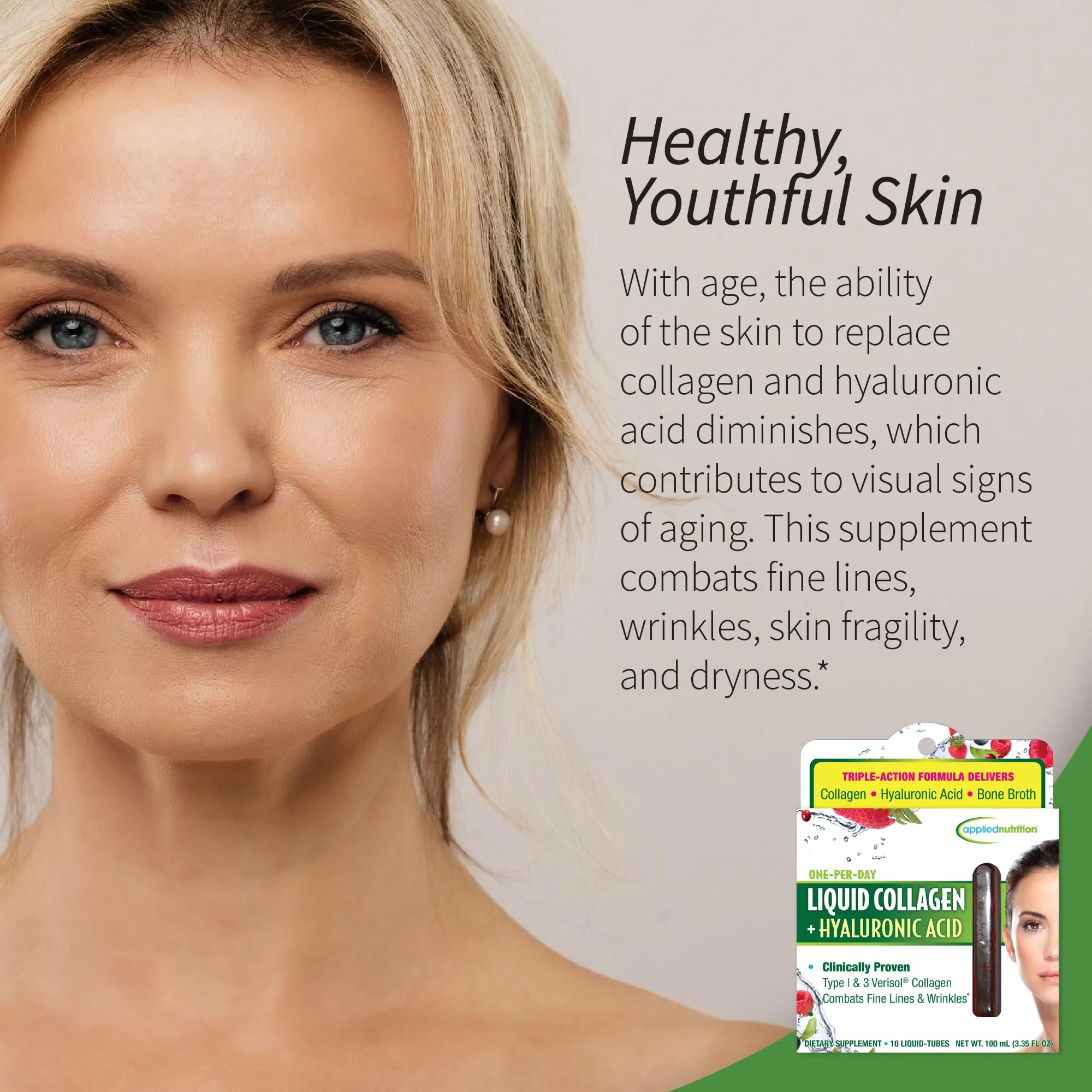 Applied Nutrition Liquid Collagen + Hyaluronic Acid – Skin & Nail Restoration (30 Servings, Pack of 3, Mixed Berry) - Image 11