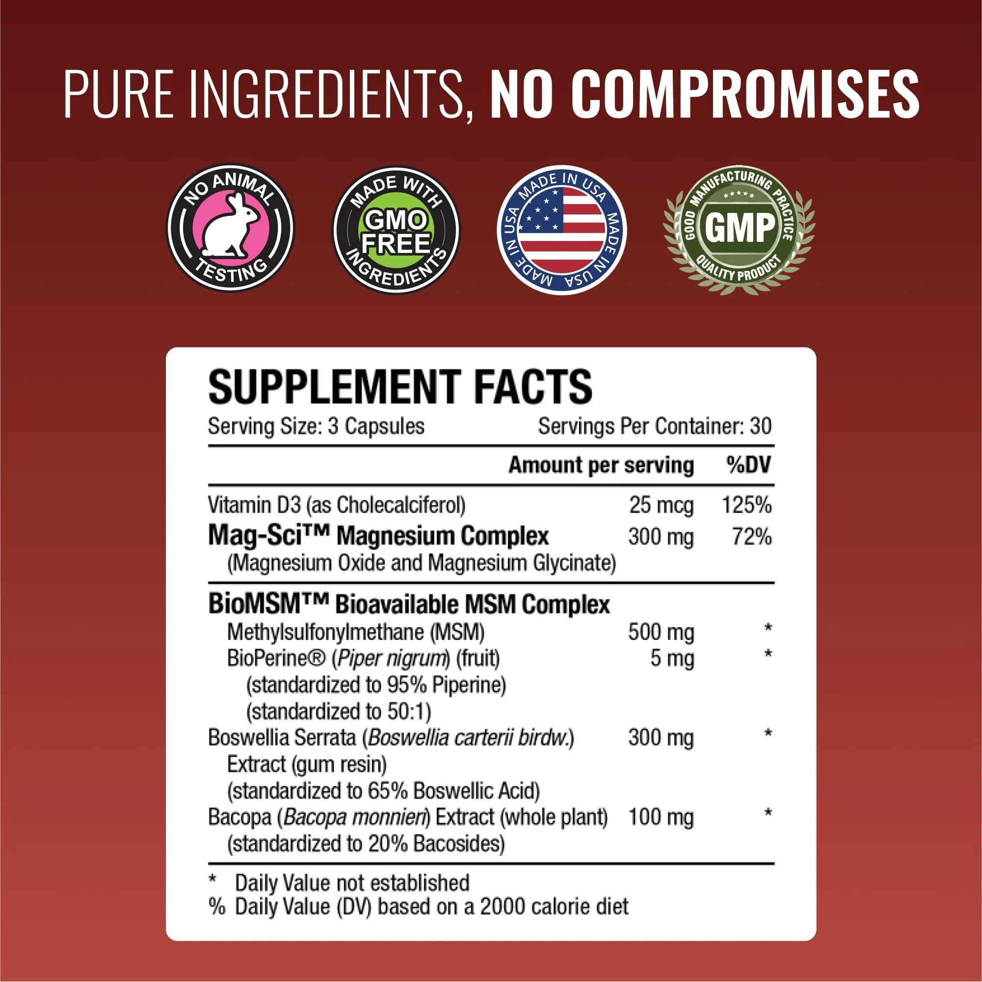 Approved Science Fibroprin - Ease Nerve & Muscle Aches | 90 Capsules | Made in USA - Image 4