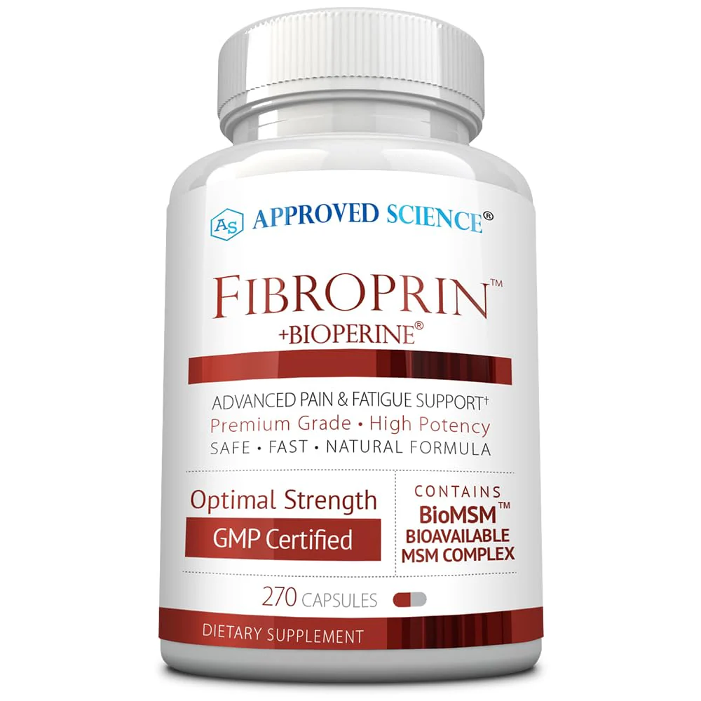 Approved Science Fibroprin - Ease Nerve & Muscle Aches, Improve Mobility, 270 Capsules, Made in USA