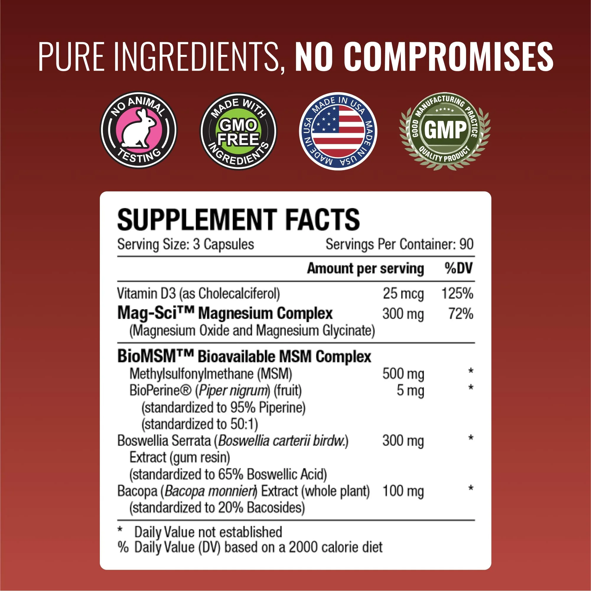 Approved Science Fibroprin - Ease Nerve & Muscle Aches, Improve Mobility, 270 Capsules, Made in USA - Image 4