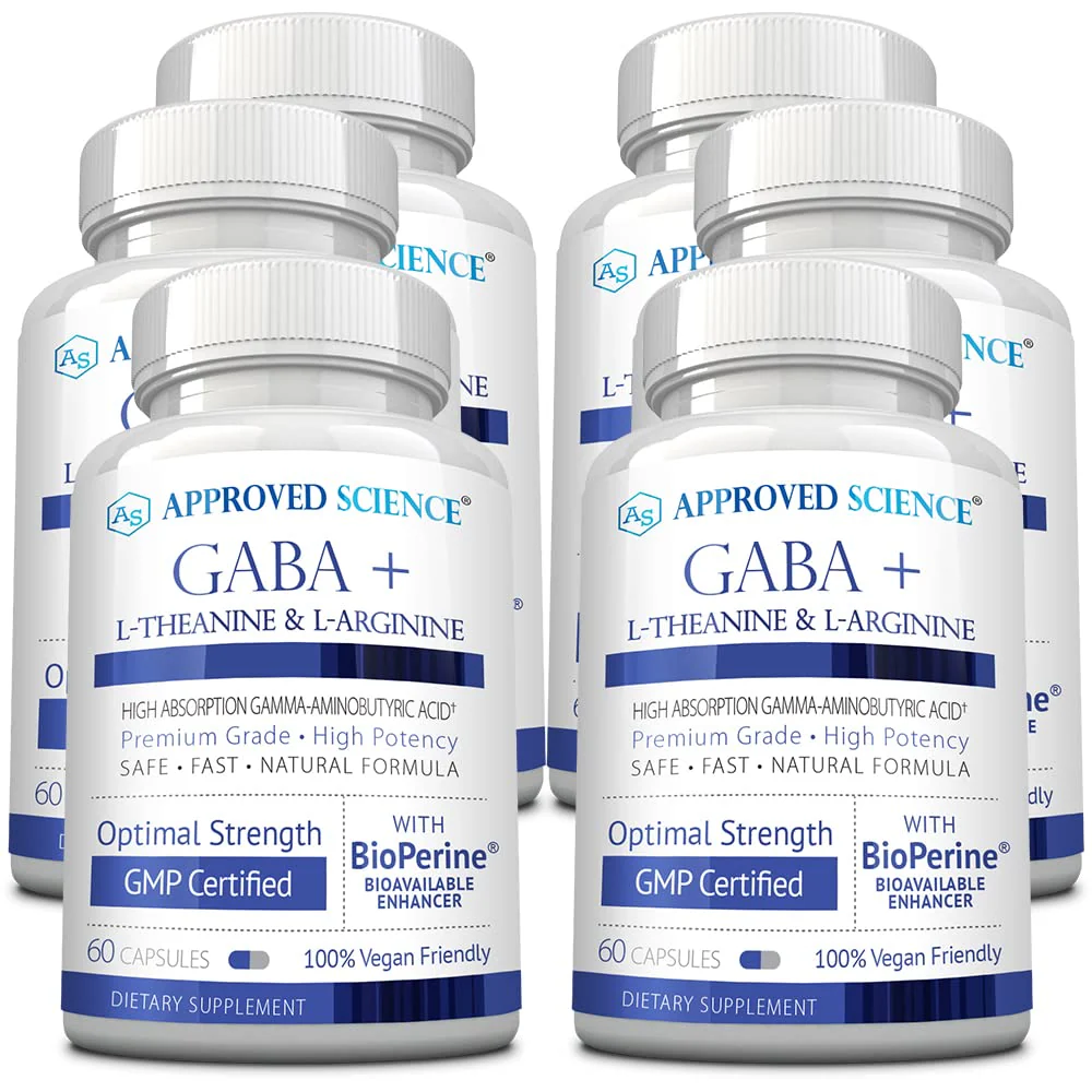 Approved Science GABA+ | Calm, Sleep & Mood Support | 600mg GABA + L-Theanine | 360 Vegan Capsules - Image 13