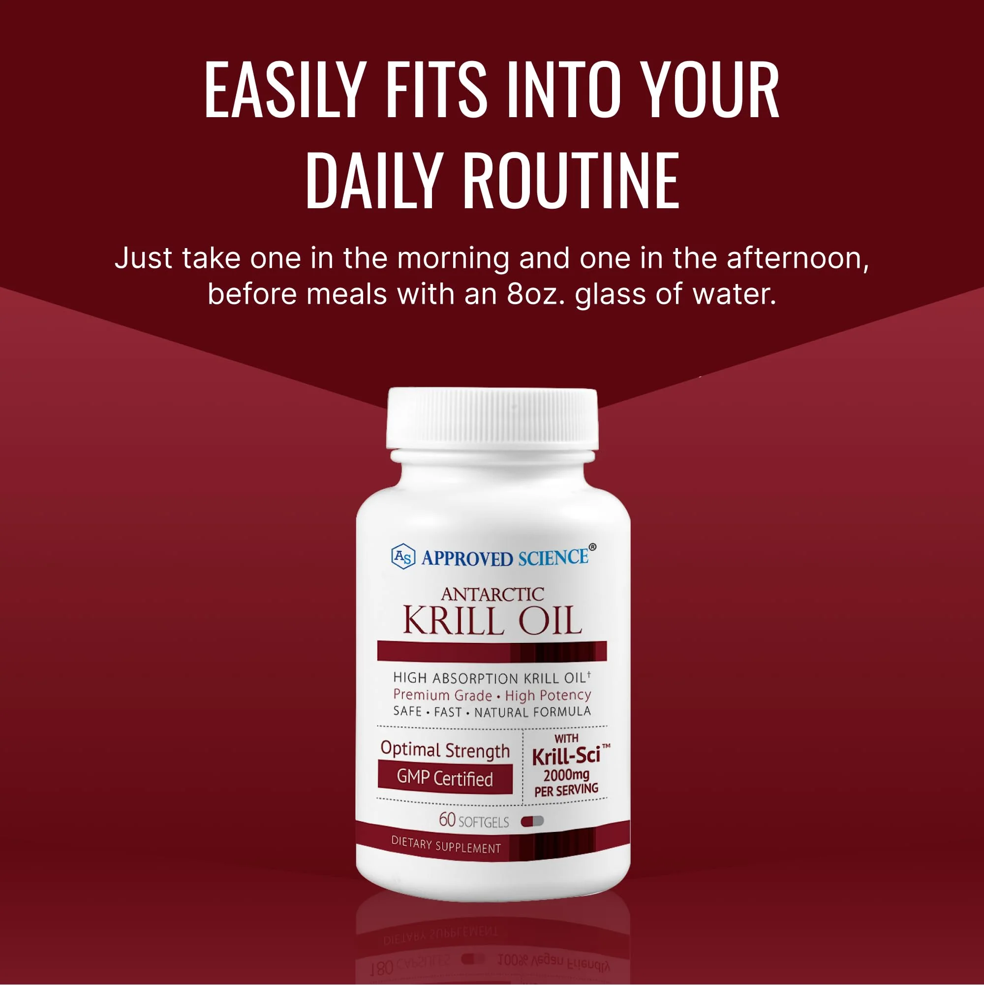 Approved Science Krill Oil 2000mg - 60 Softgels | EPA 260mg, DHA 160mg, Astaxanthin 650mcg - Image 6