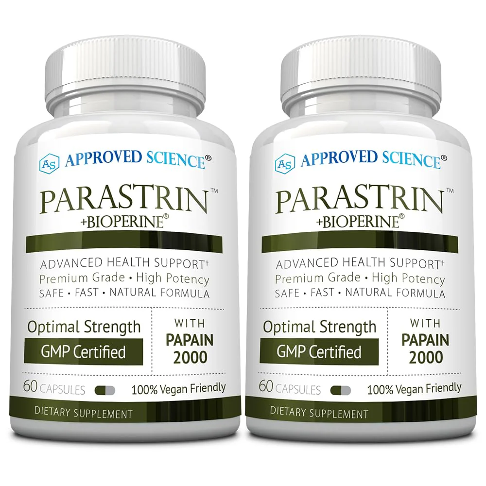 Approved Science Parastrin - 120 Capsules | Cleanse & Gut Health | Vegan
