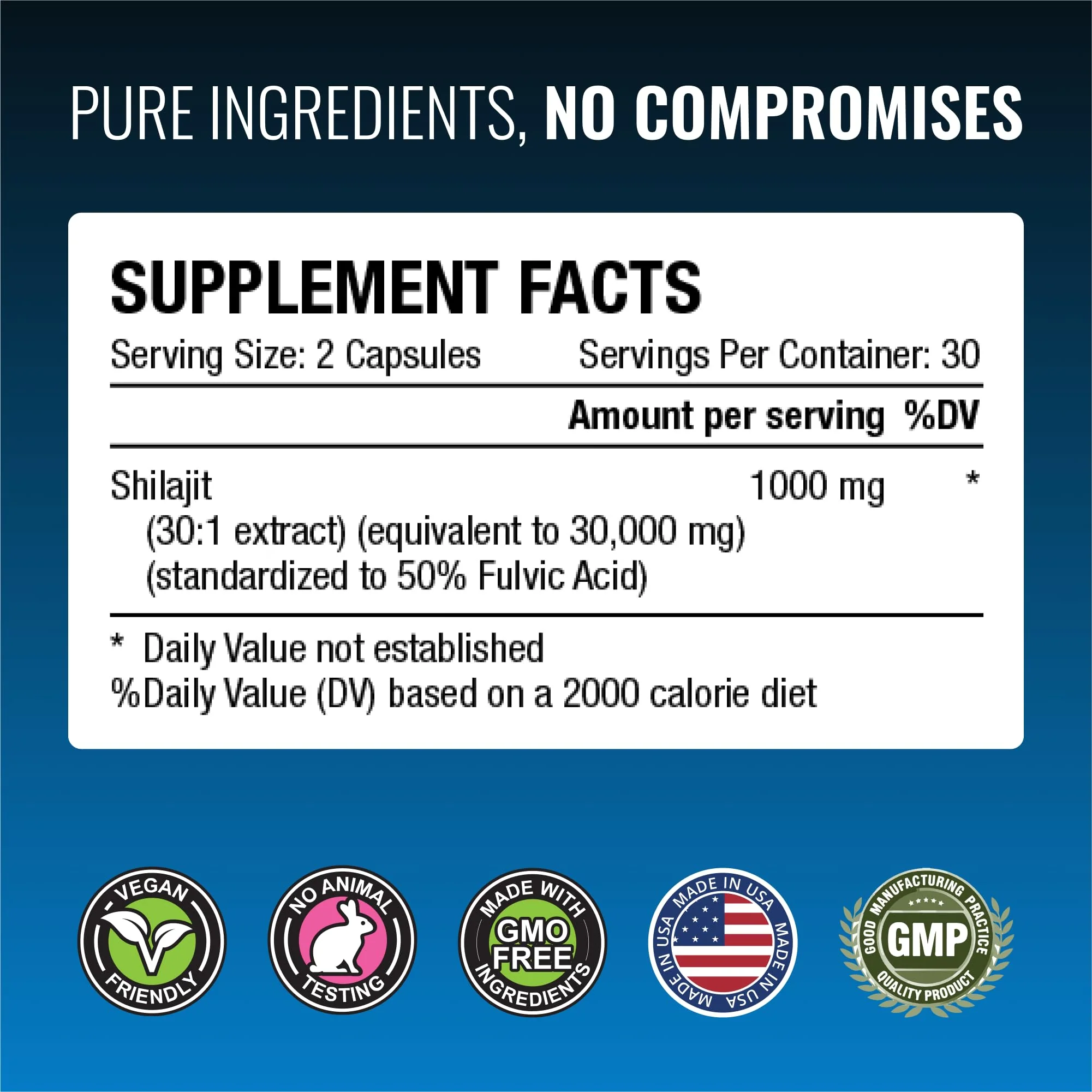 Approved Science Pure Himalayan Shilajit - 50% Fulvic Acid - 30:1 Extract - 60 Vegan Capsules | High-Potency Supplement - Image 6